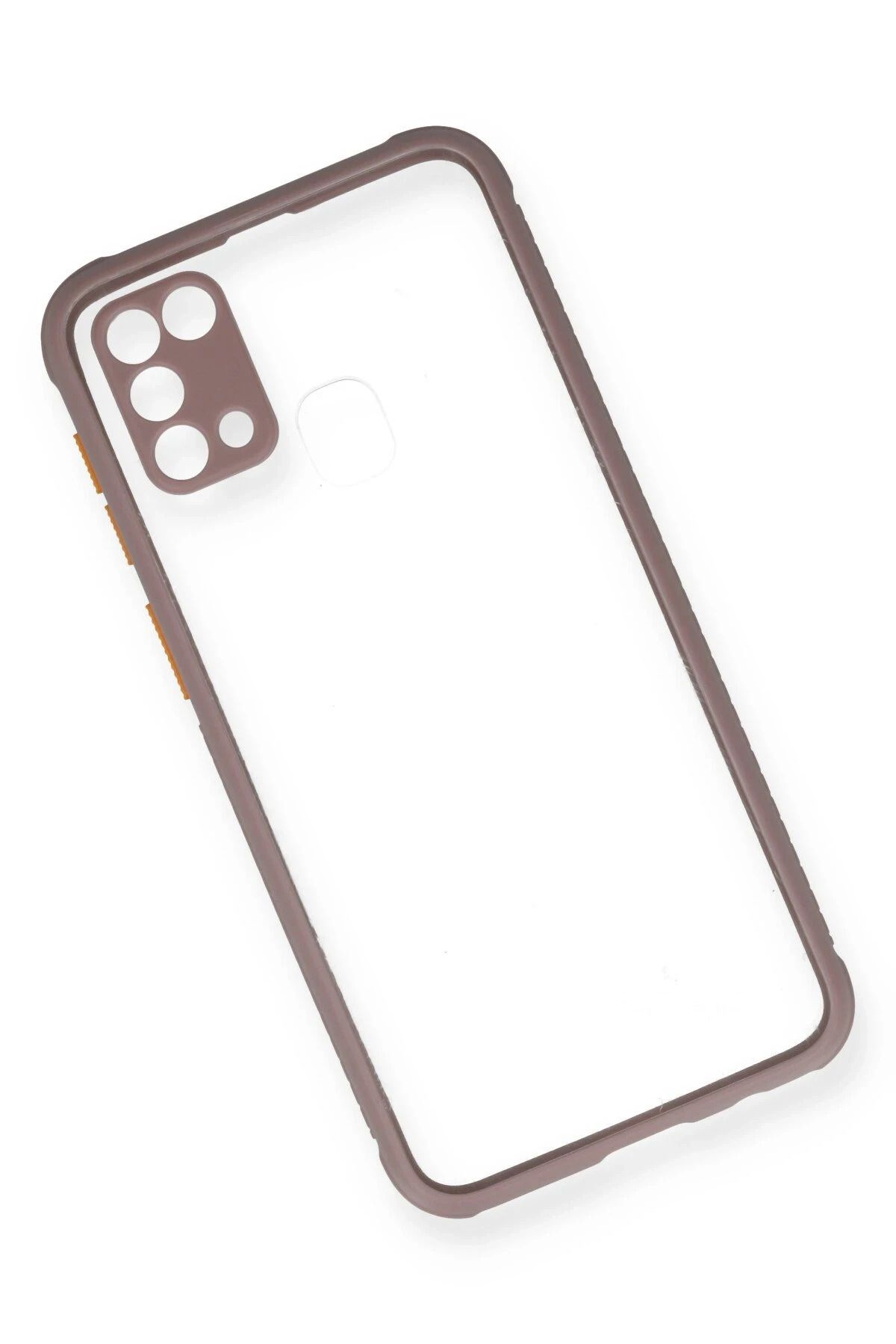 NewFace Samsung Galaxy M31 Kılıf Miami Şeffaf Silikon - Açık Mor NRMSA