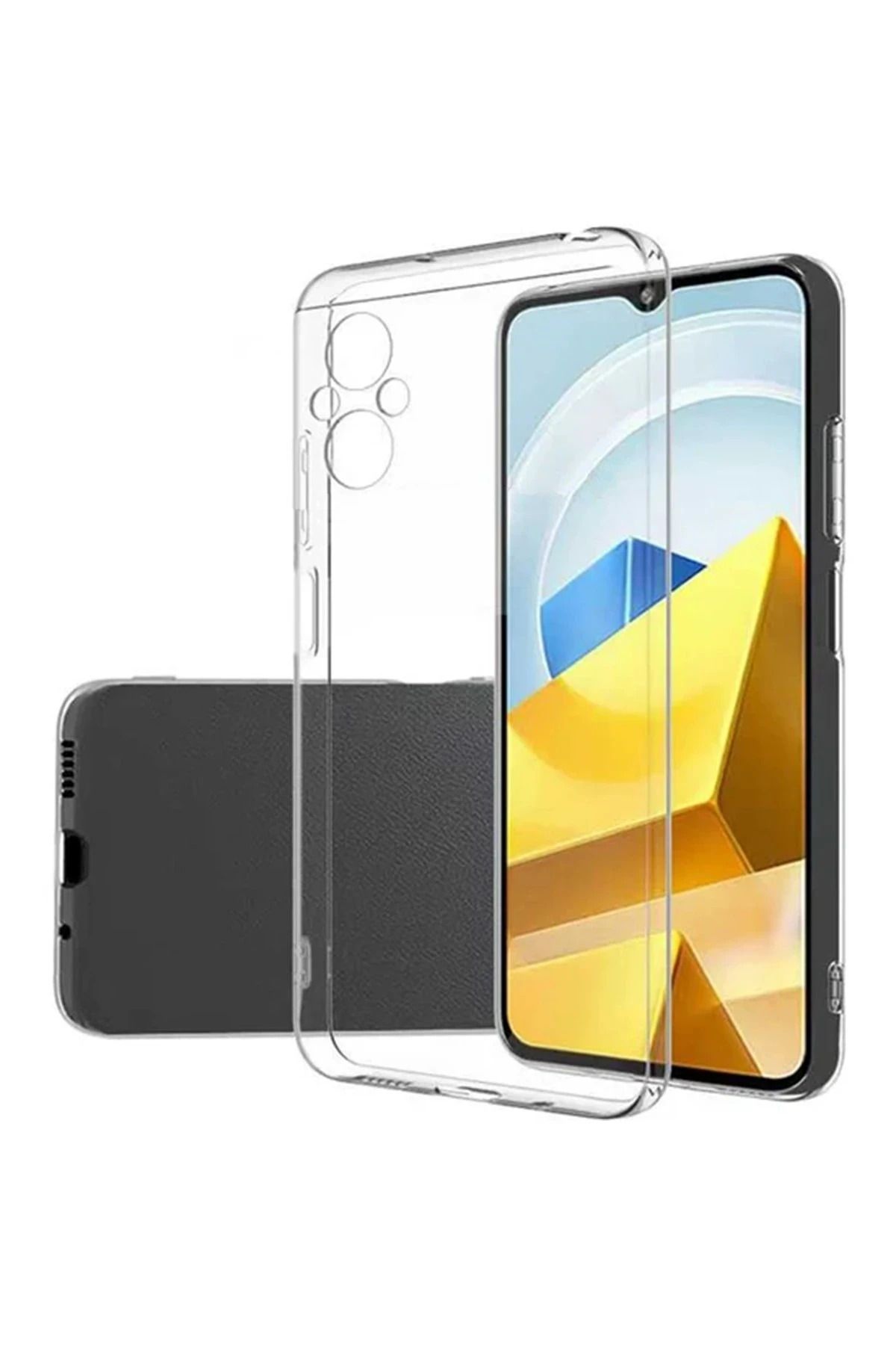 NewFace Xiaomi Poco M5 Kılıf Lüx Şeffaf Silikon DPMAH