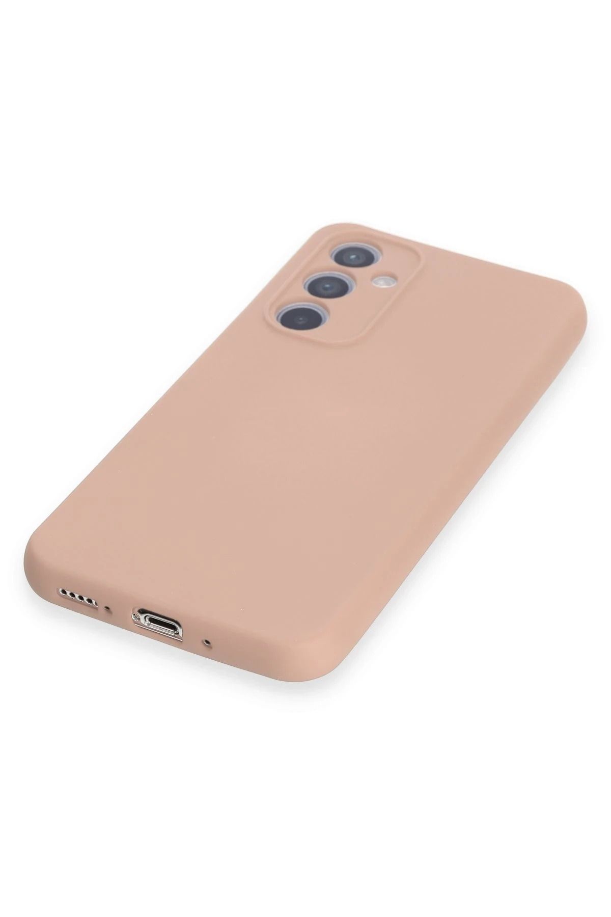 NewFace Galaxy A54 5G Uyumlu Kılıf Nano içi Kadife Silikon - Pudra BSTMY
