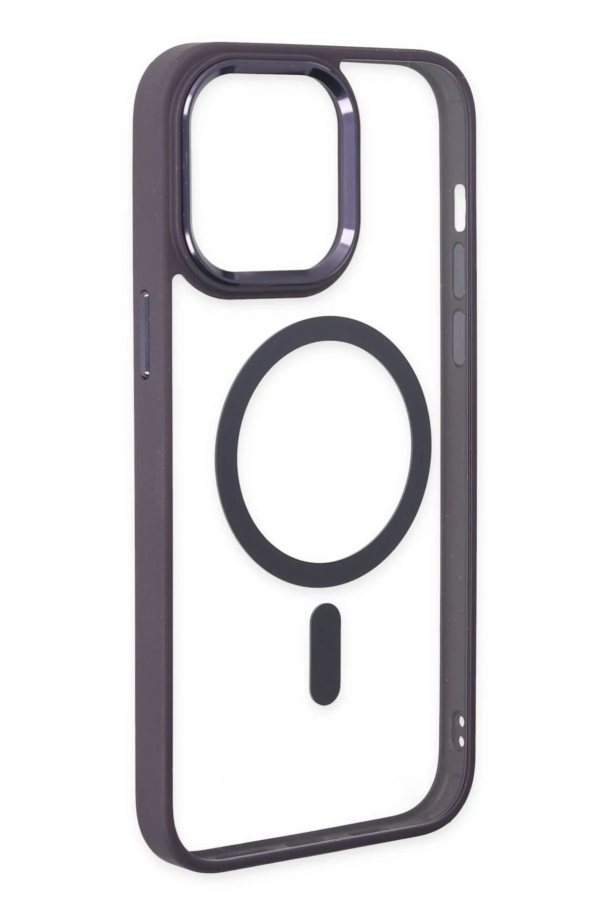 NewFace iPhone 14 Pro Kılıf Room Magneticsafe Silikon - Derin Mor BSTMY