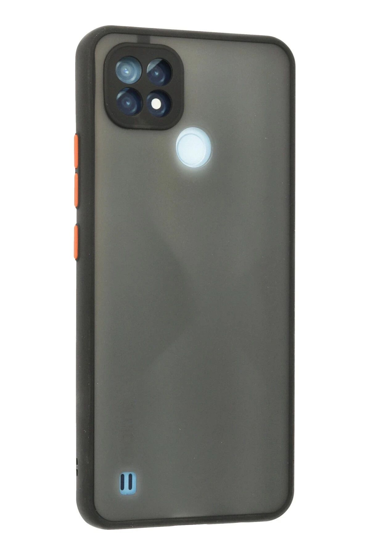 NewFace Realme C21 Kılıf Montreal Silikon Kapak - Siyah BSTMY