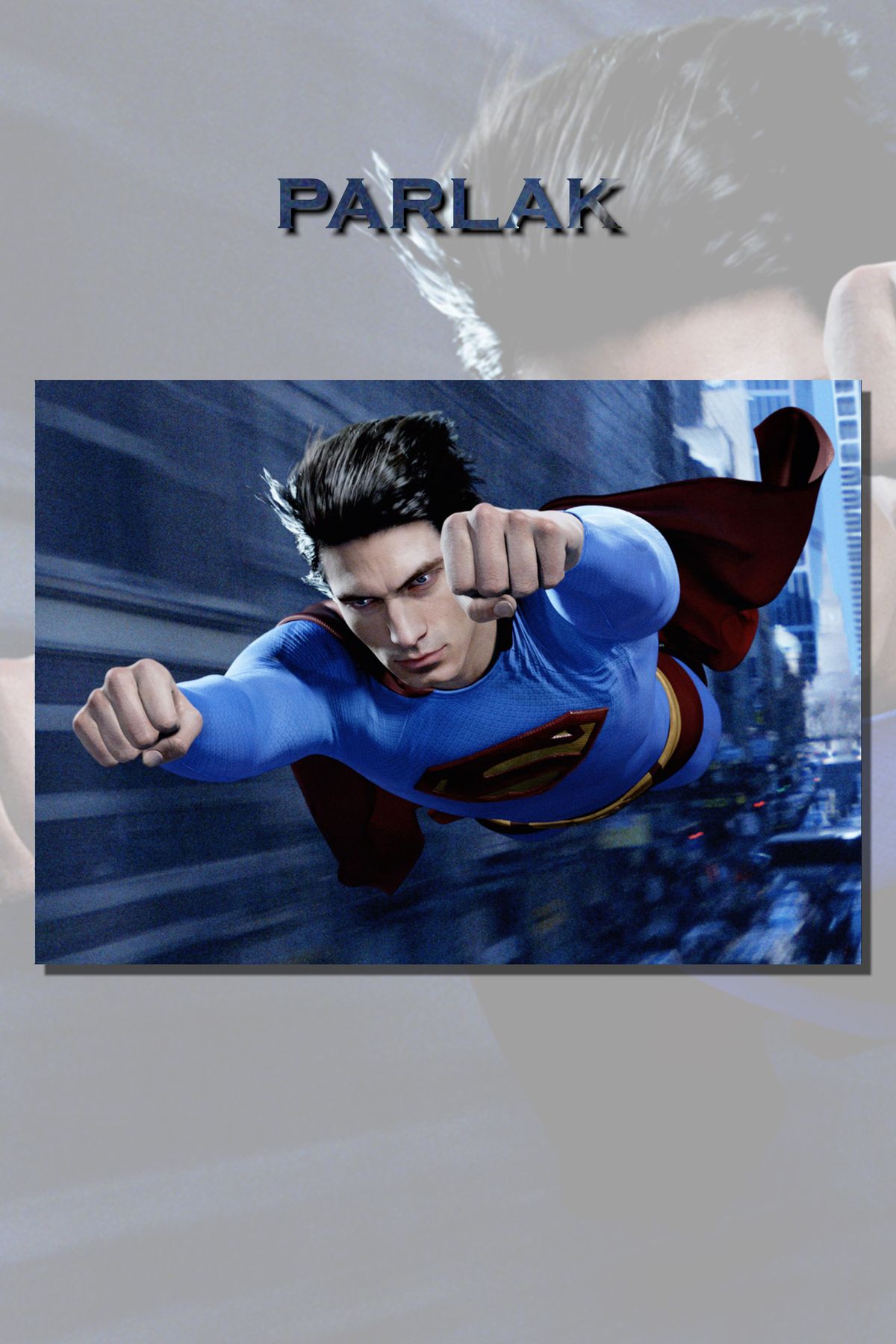 CALLWOOD Retro Superman Çerçevesiz Film Tablo,Poster - Duvar Kağıdı Yüksek Kaliteli Baskı