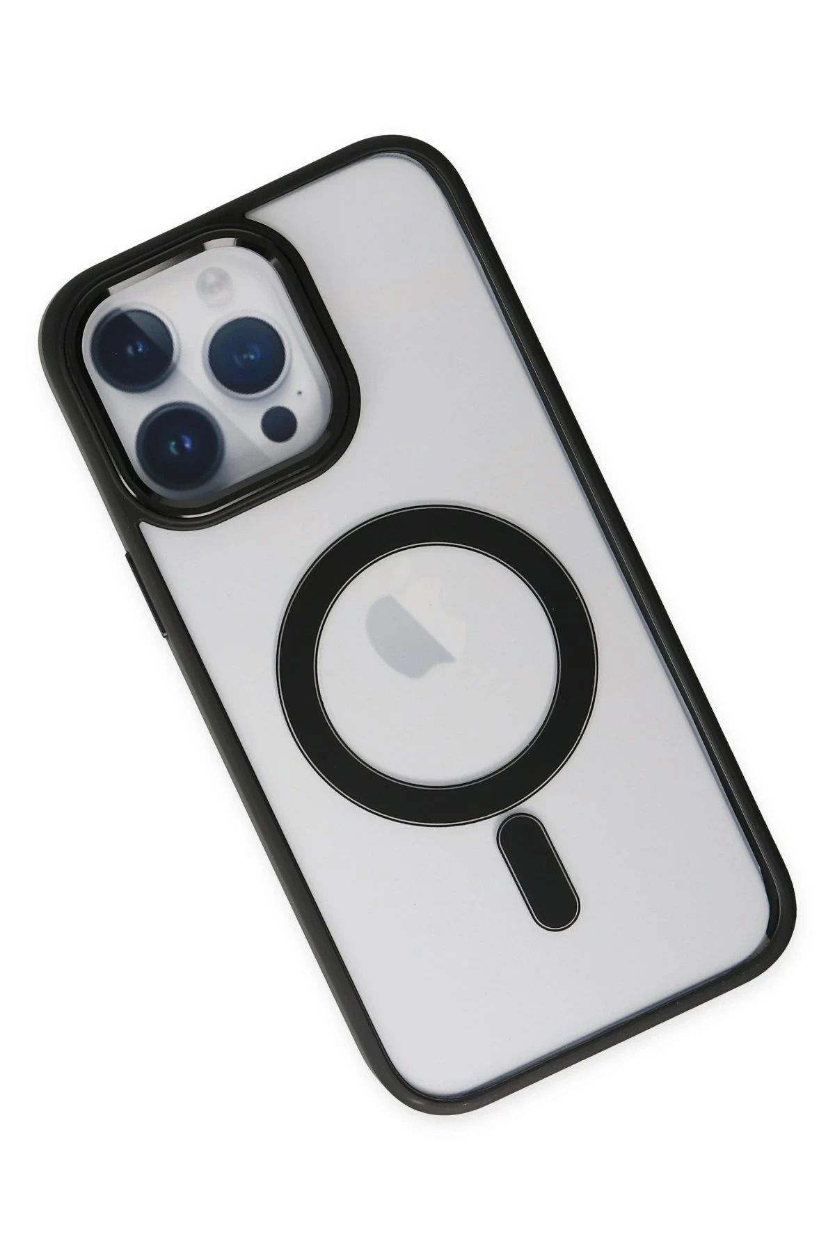 NewFace iPhone 14 Pro Max Kılıf Room Magneticsafe Silikon - Siyah BSTMY
