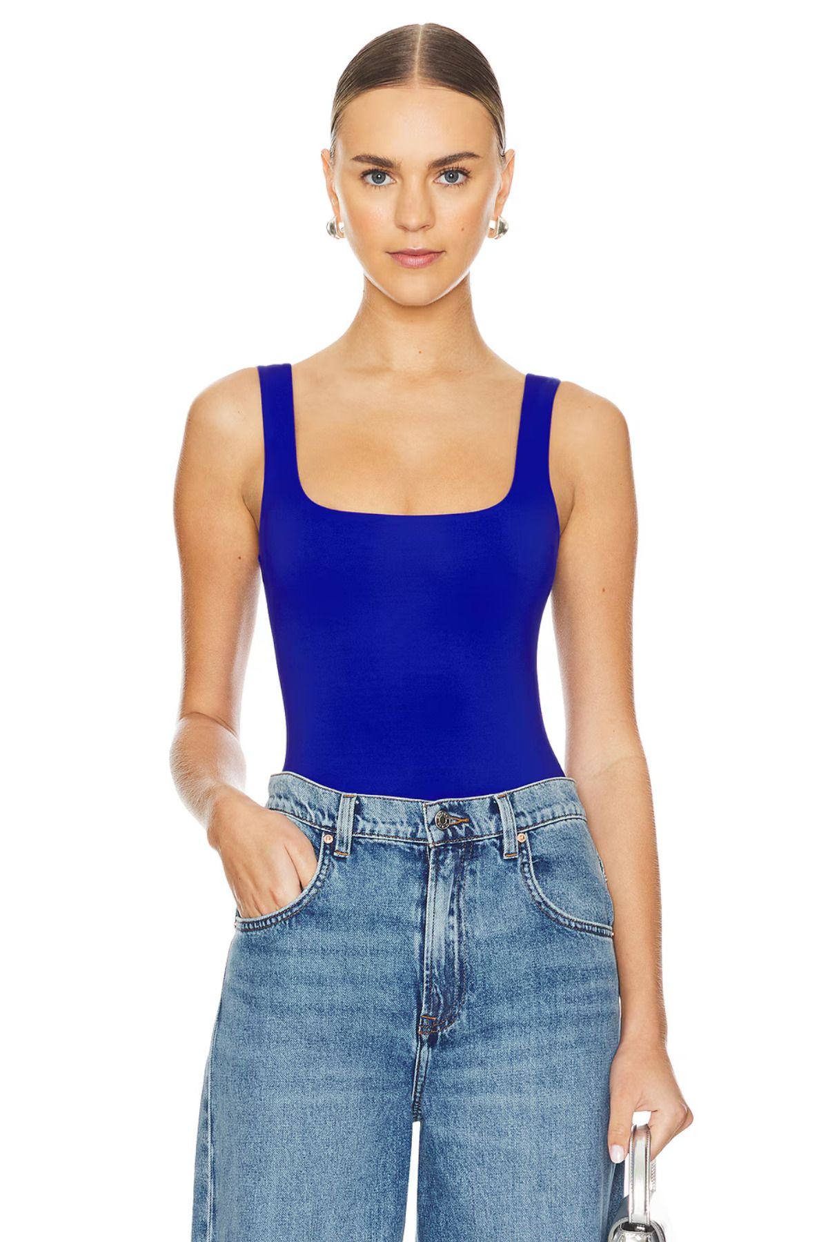 zaccana z Kadın Sıfır Kol Çift Kat Sandy Bodysuit