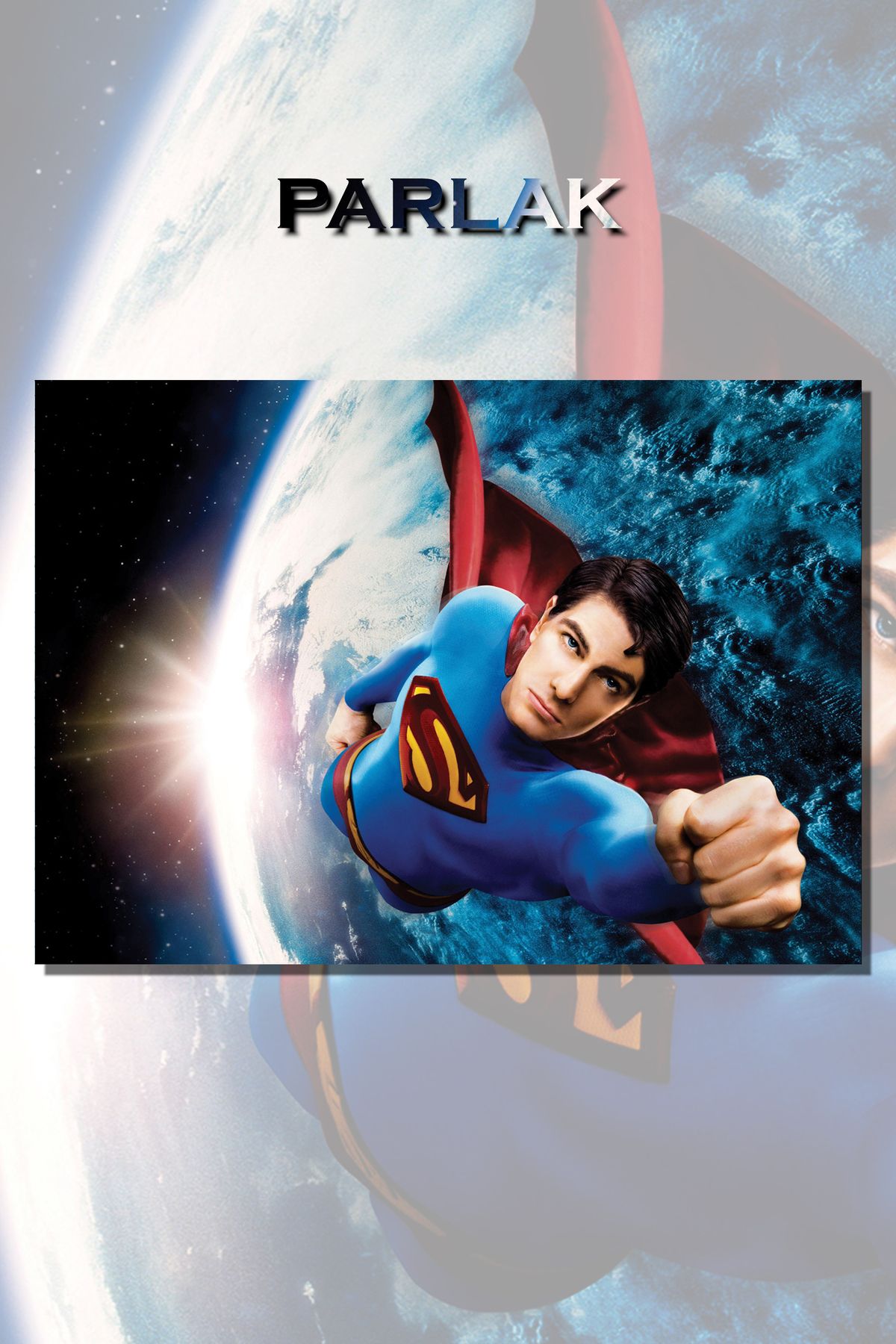CALLWOOD Retro Superman Çerçevesiz Film Tablo,Poster - Duvar Kağıdı Yüksek Kaliteli Baskı