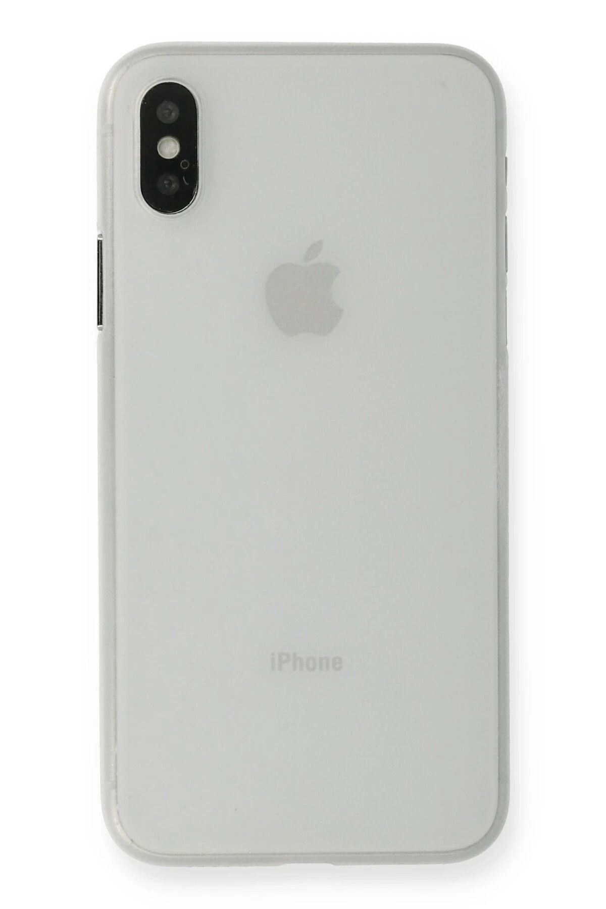 NewFace iPhone XS Max Kılıf PP Ultra İnce Kapak - Beyaz SVLRS