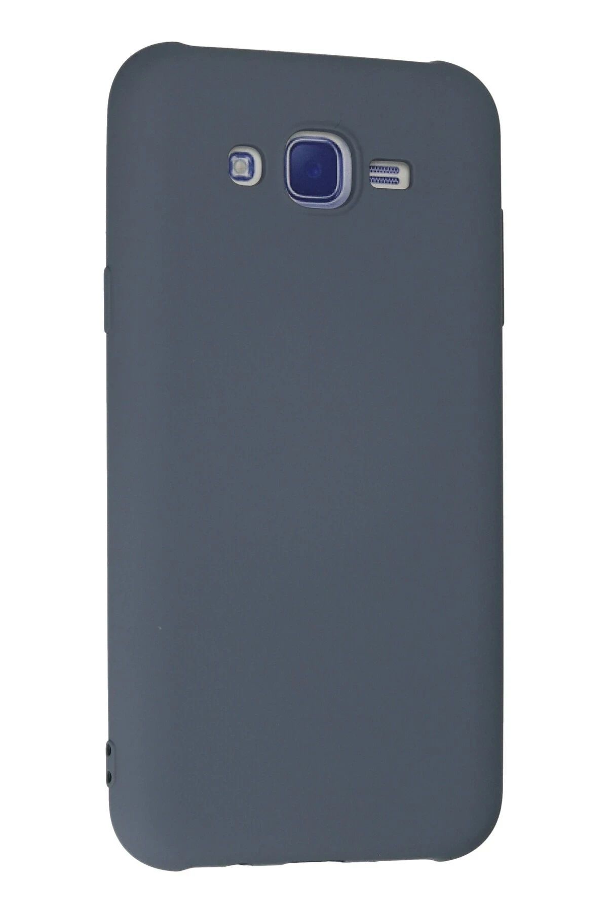 NewFace Galaxy J7uyumlu  Kılıf Nano içi Kadife Silikon - Gri SVLRS