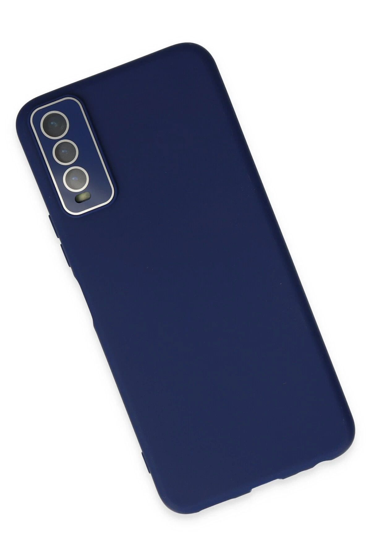 NewFace Vivo Y11S Kılıf Lansman Glass Kapak - Sky Blue SVLRS