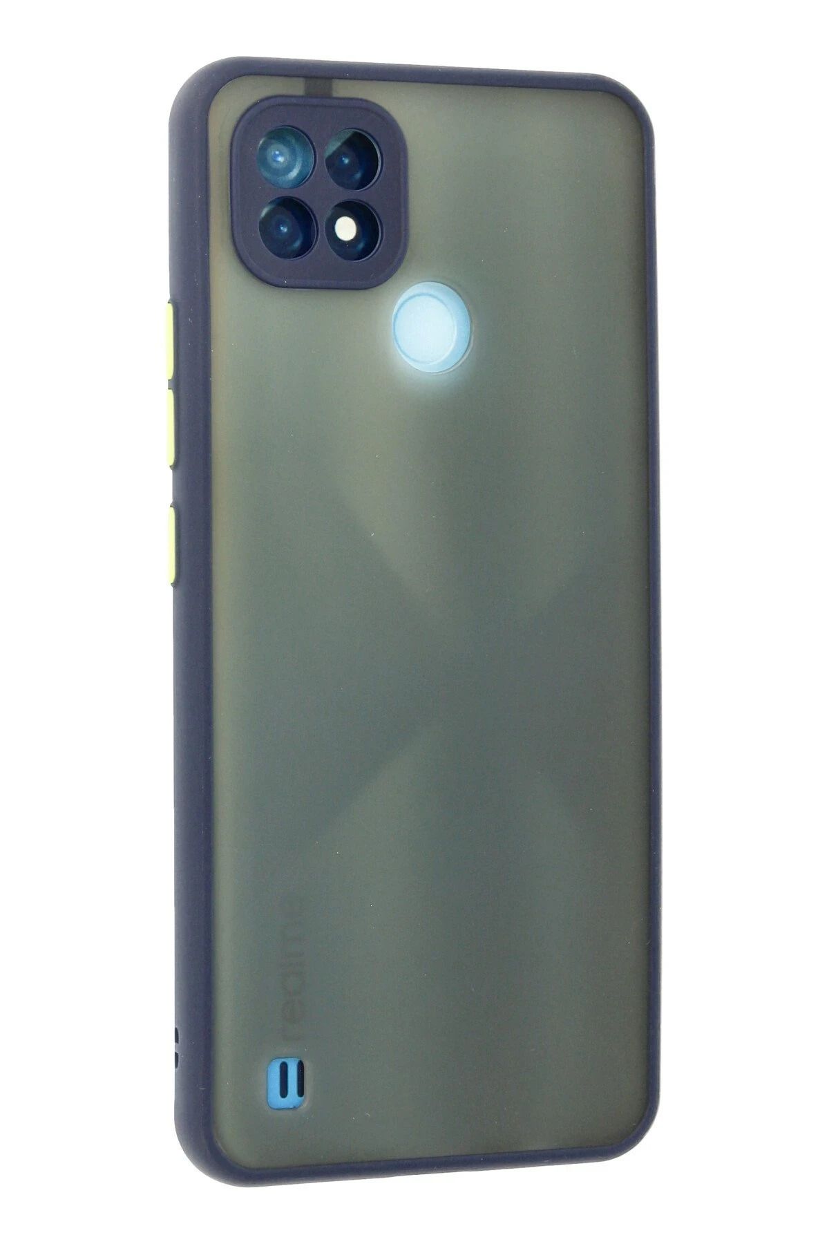 NewFace Realme C21 Kılıf Montreal Silikon Kapak - Lacivert SVLRS