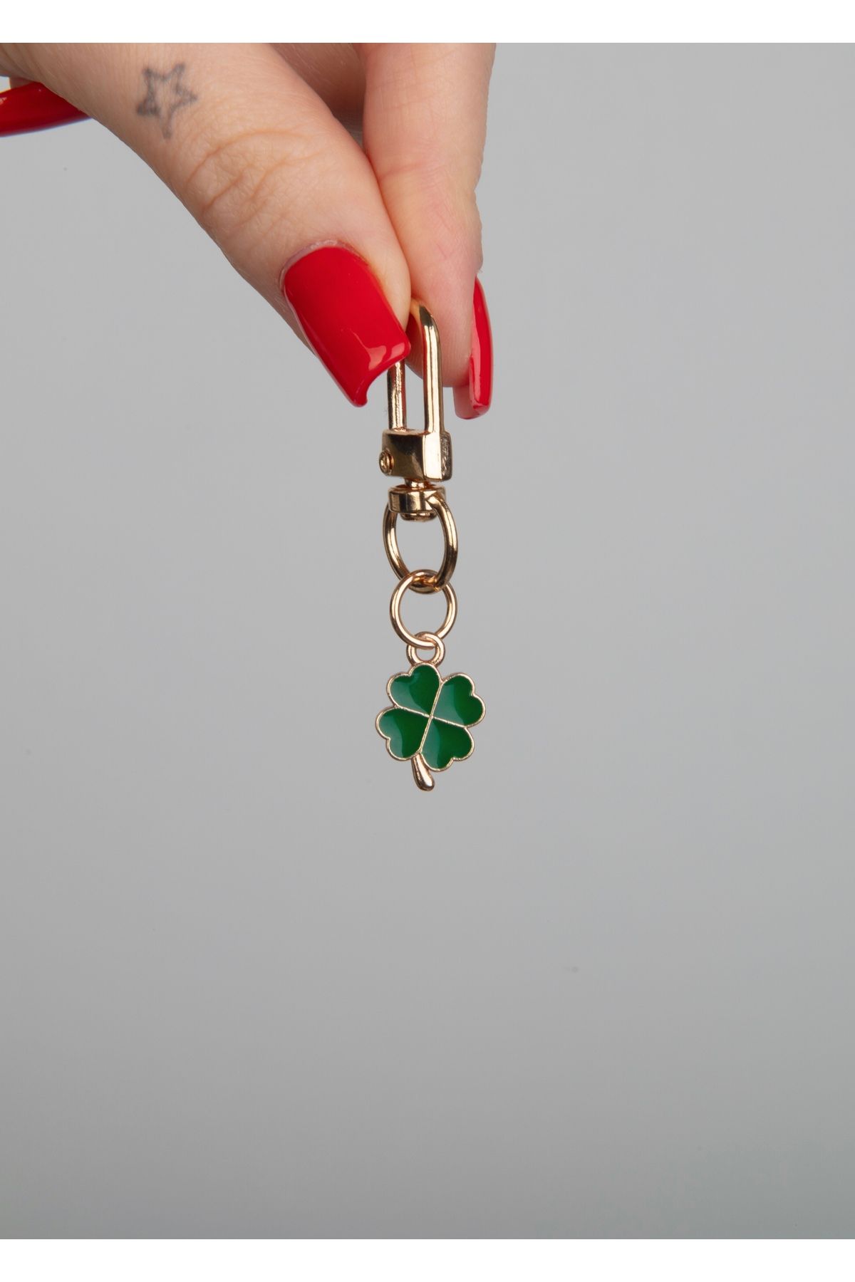Home Sihra Accessories yonca charm anahtarlık gold renk