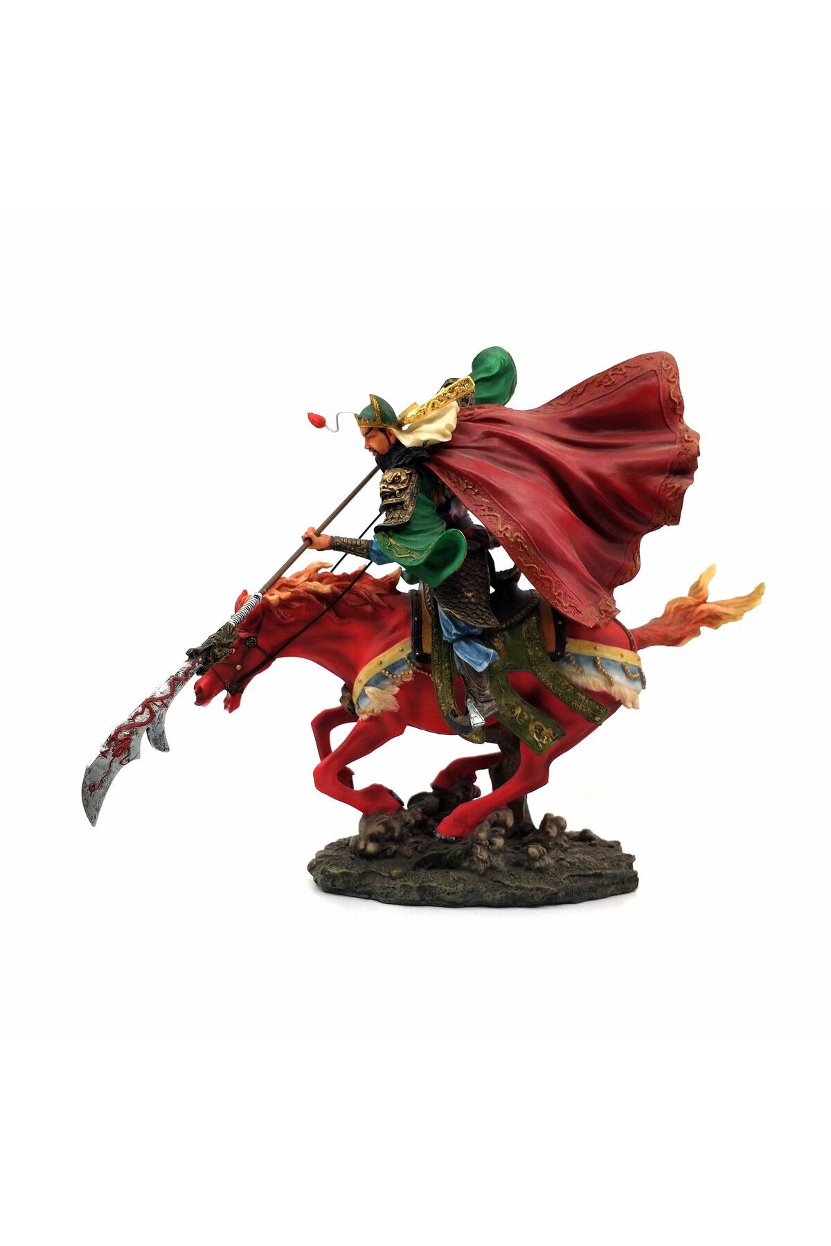 AYDINARTSHOP Veronese Guan Yu Heykeli – Çinli Savaşçı ve Onur Sembolü Figürü