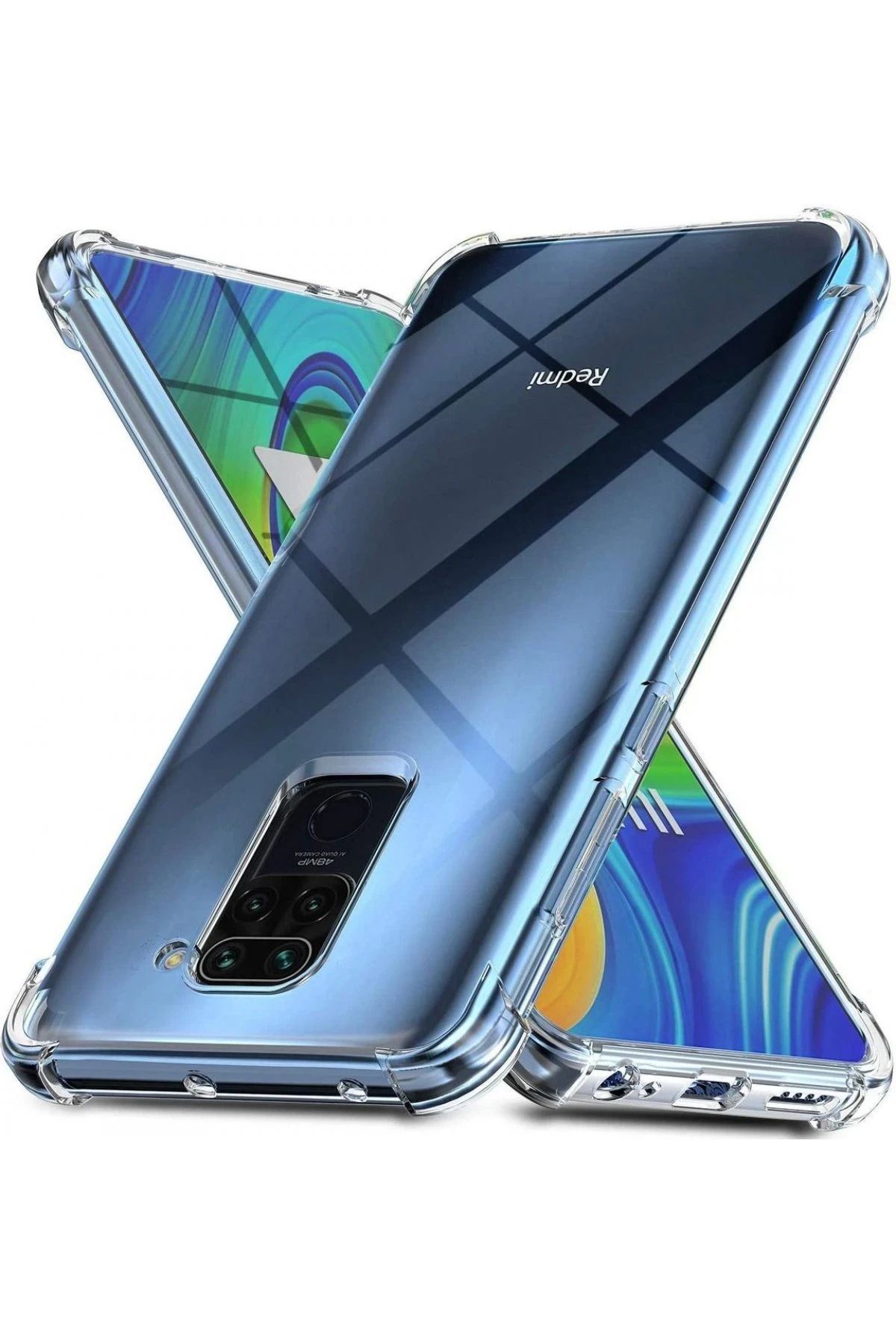 NewFace Xiaomi Redmi Note 9 Kılıf Olex Tpu Silikon - Şeffaf BSTMY