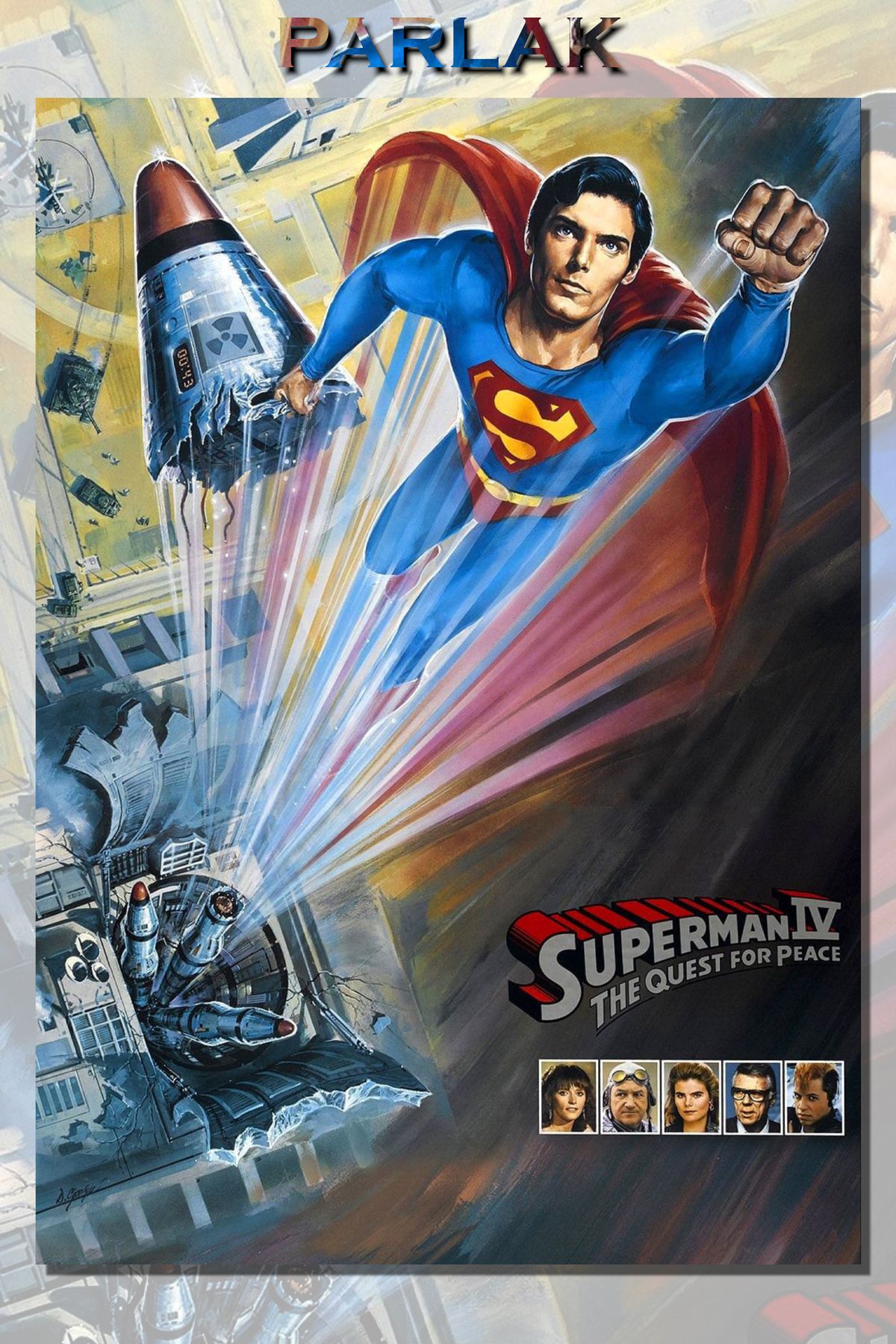 CALLWOOD Retro Superman Çerçevesiz Film Tablo,Poster - Duvar Kağıdı Yüksek Kaliteli Baskı