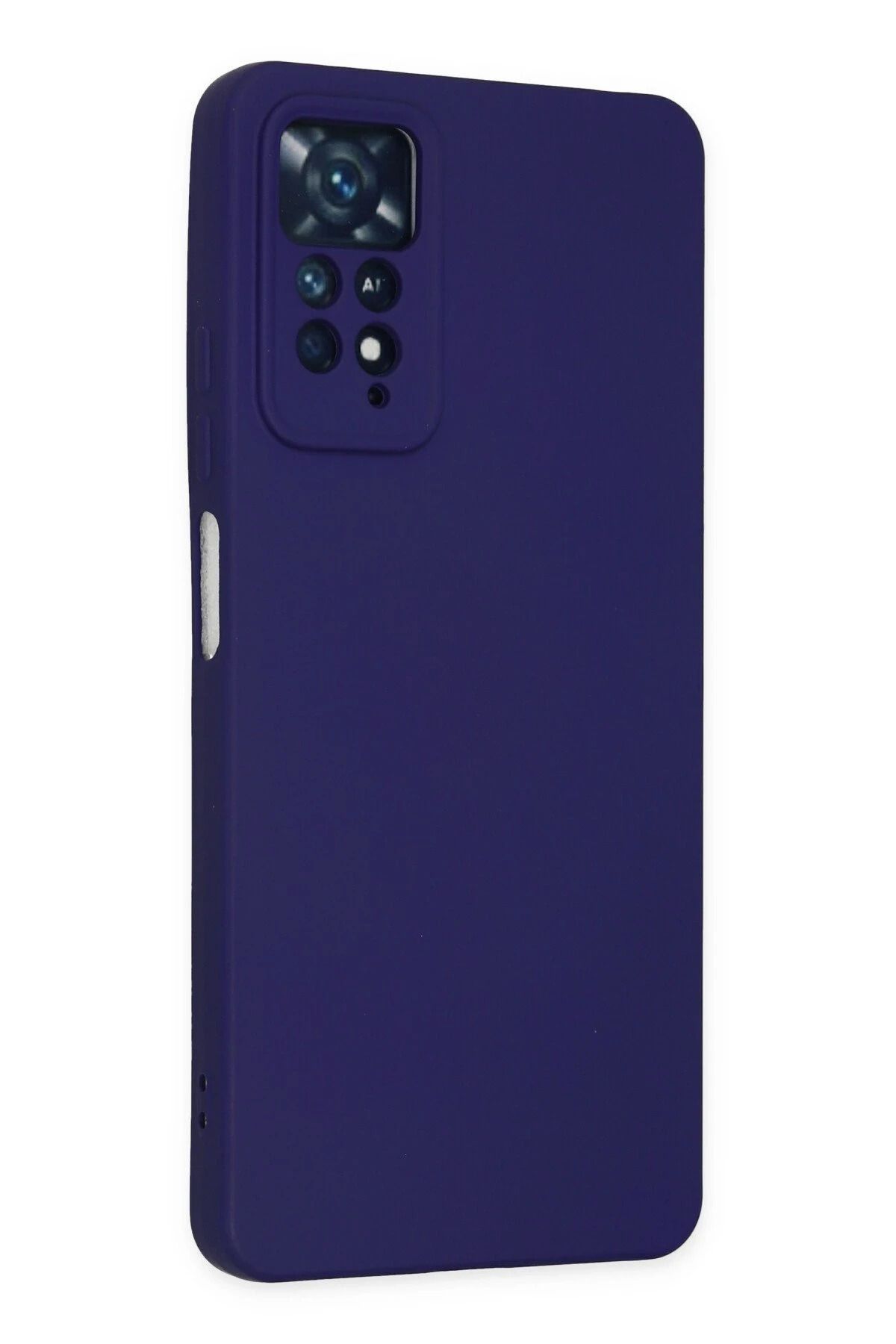 NewFace Xiaomi Redmi Note 11 Pro Uyumlu Kılıf Nano içi Kadife Silikon - Mor DPMAH