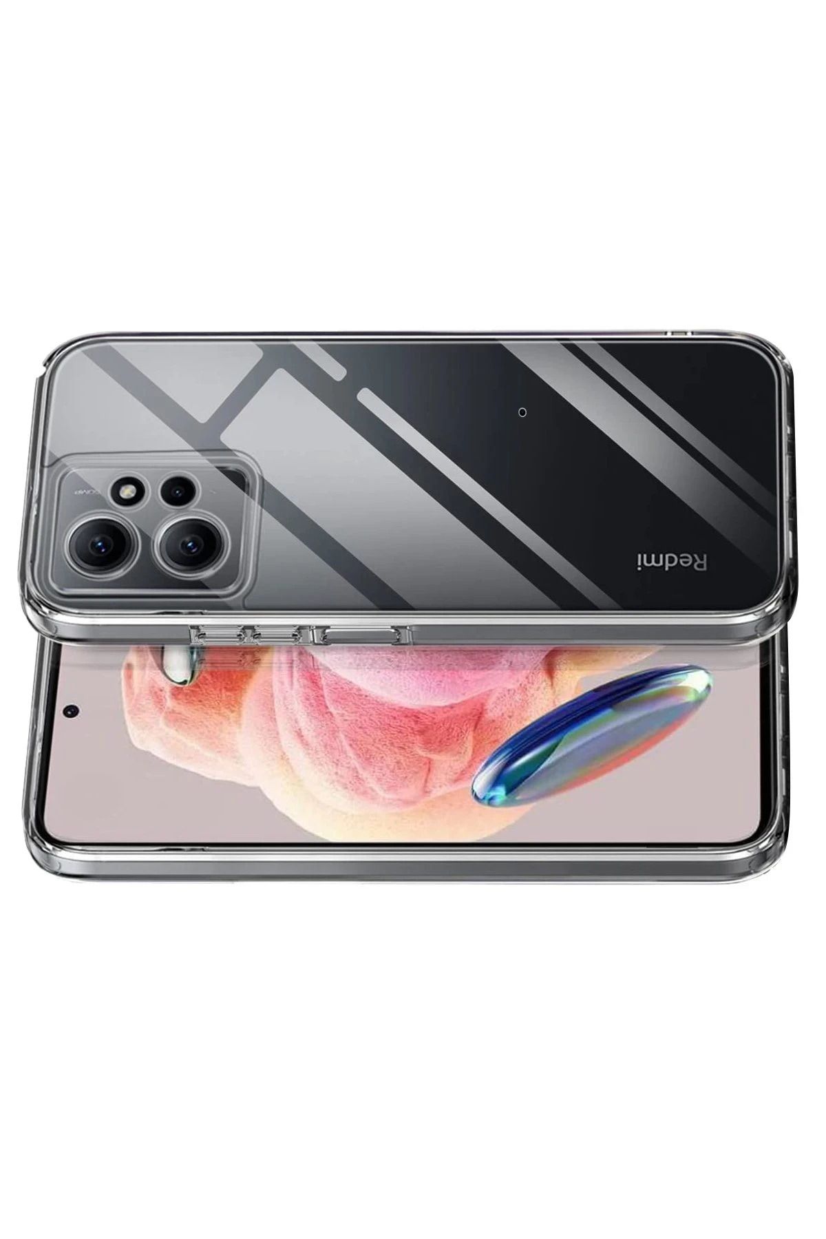 NewFace Xiaomi Redmi Note 12 4G Kılıf Lüx Şeffaf Silikon NRMSA