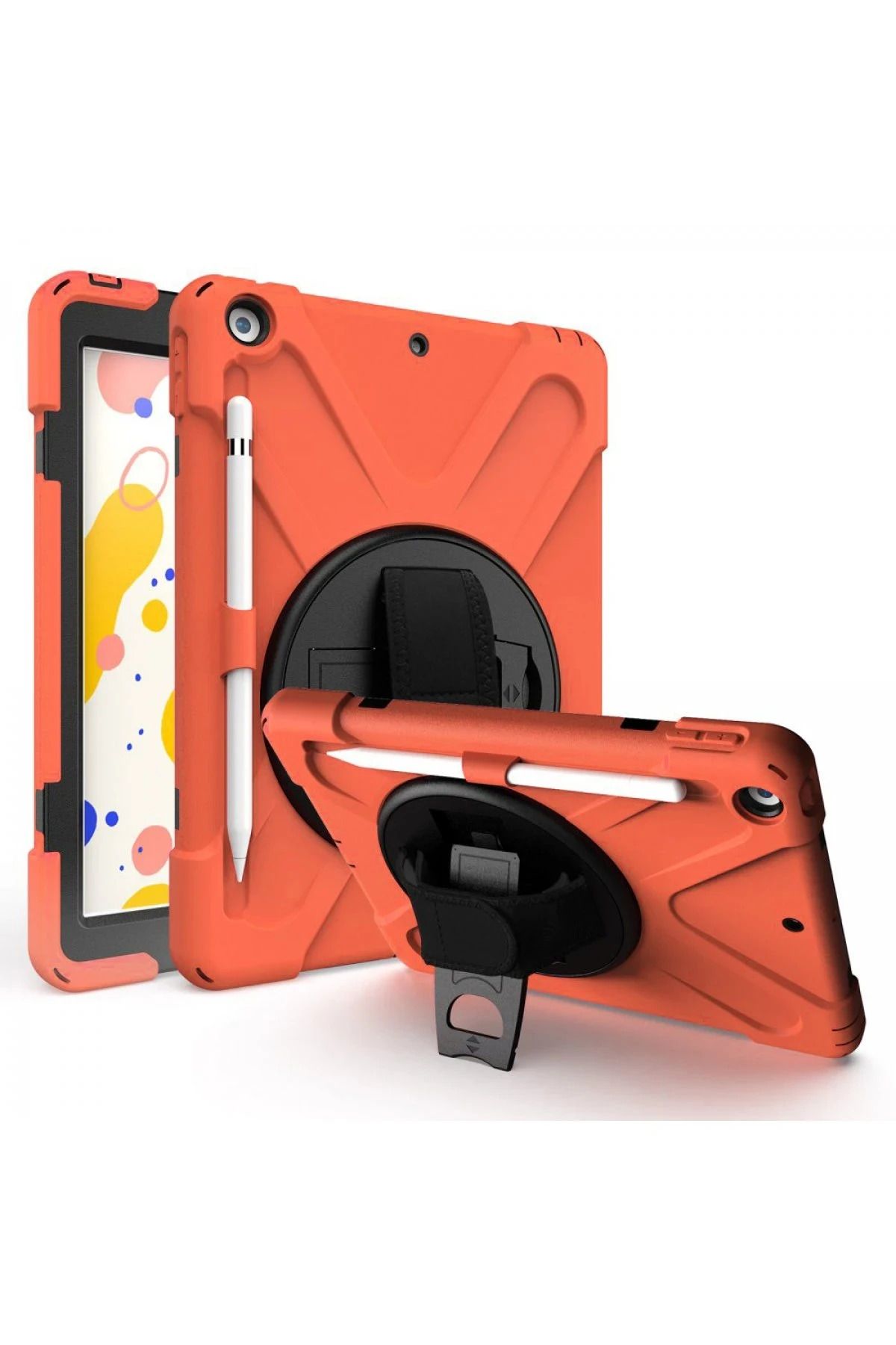 NewFace iPad 5 Air 9.7 Kılıf Amazing Tablet Kapak - Turuncu BSTMY