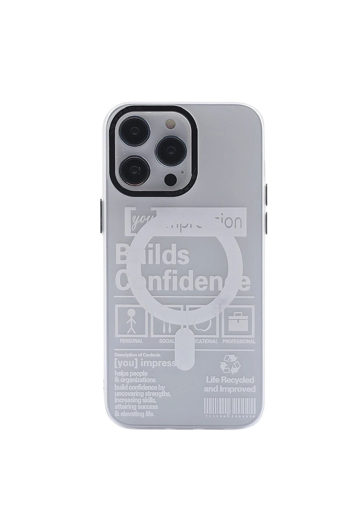 NewFace iPhone 14 Pro Kılıf Apollo Magneticsafe Desenli Kapak - Apollo Şeffaf - 4 BSTMY