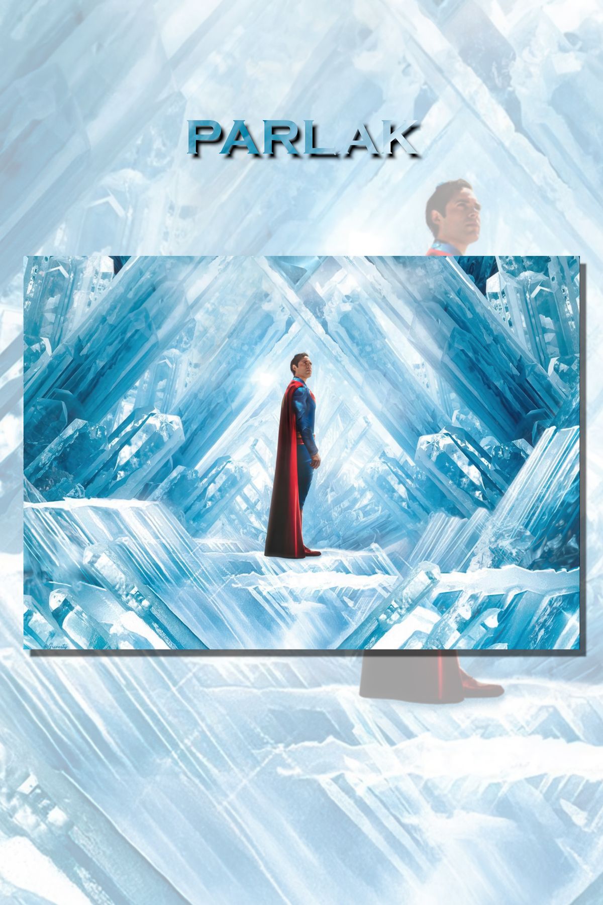 CALLWOOD Superman Çerçevesiz Film Tablo,Poster - Duvar Kağıdı Yüksek Kaliteli Baskı