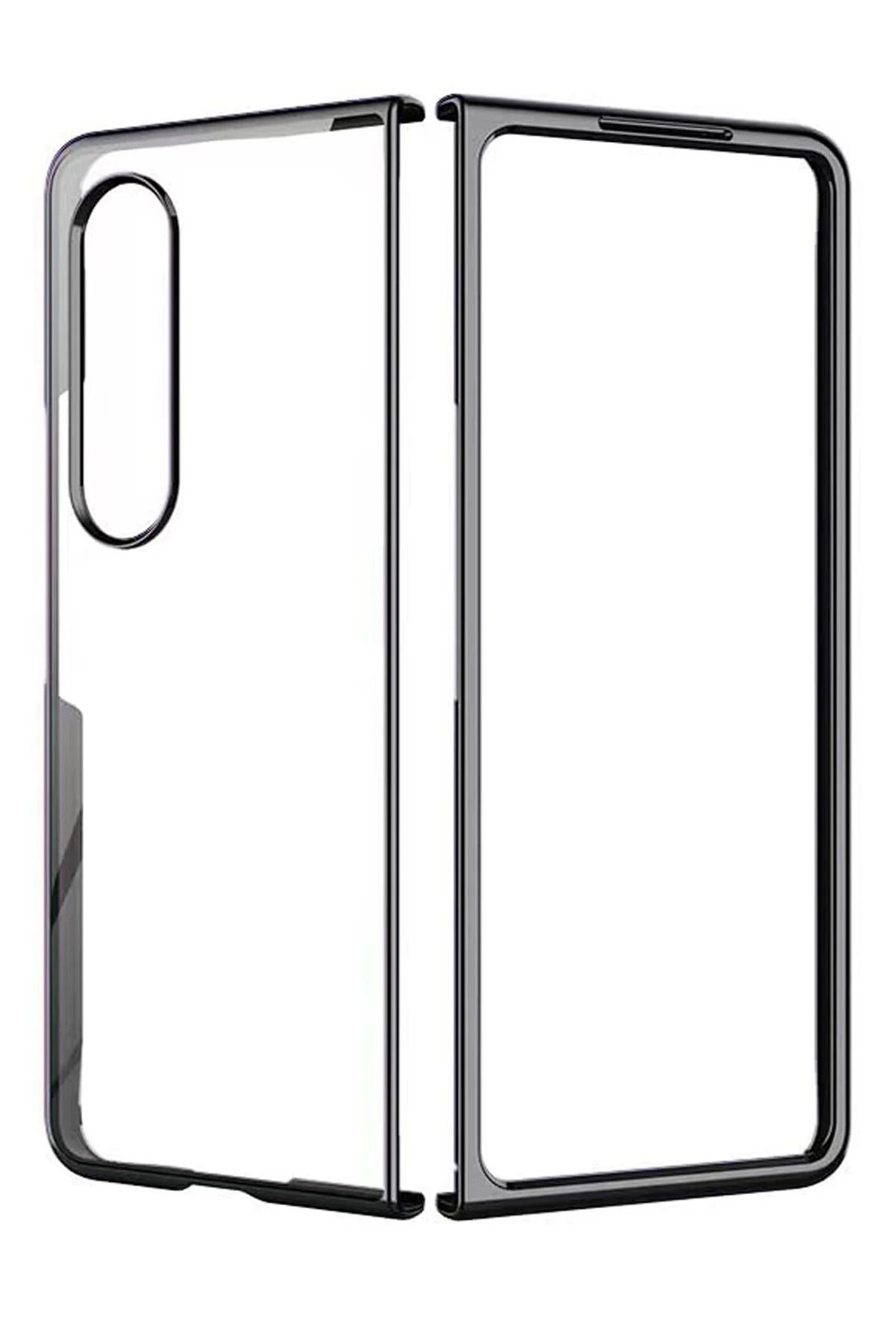 NewFace Samsung Galaxy Z Fold 3 Kılıf Fold Element Kapak - Siyah DPMAH