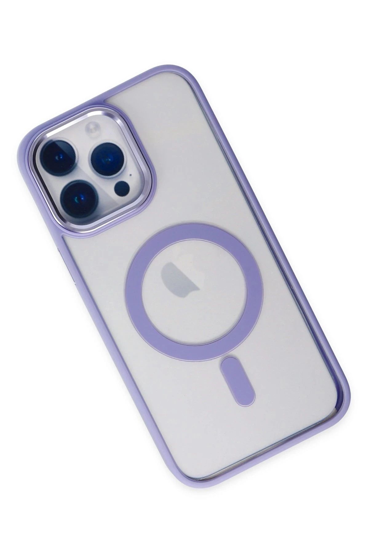 NewFace iPhone 14 Pro Max Kılıf Room Magneticsafe Silikon - Lila BSTMY