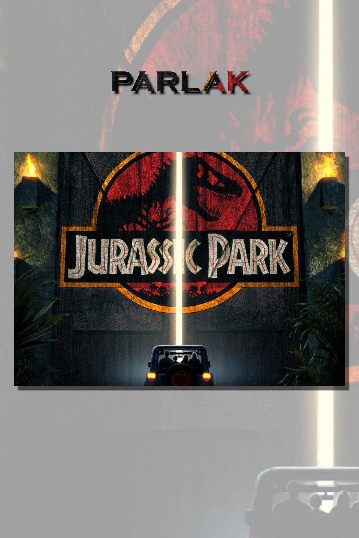 CALLWOOD Jurassic Park Çerçevesiz FilmTablo,Poster - Duvar Kağıdı Yüksek Kaliteli Baskı