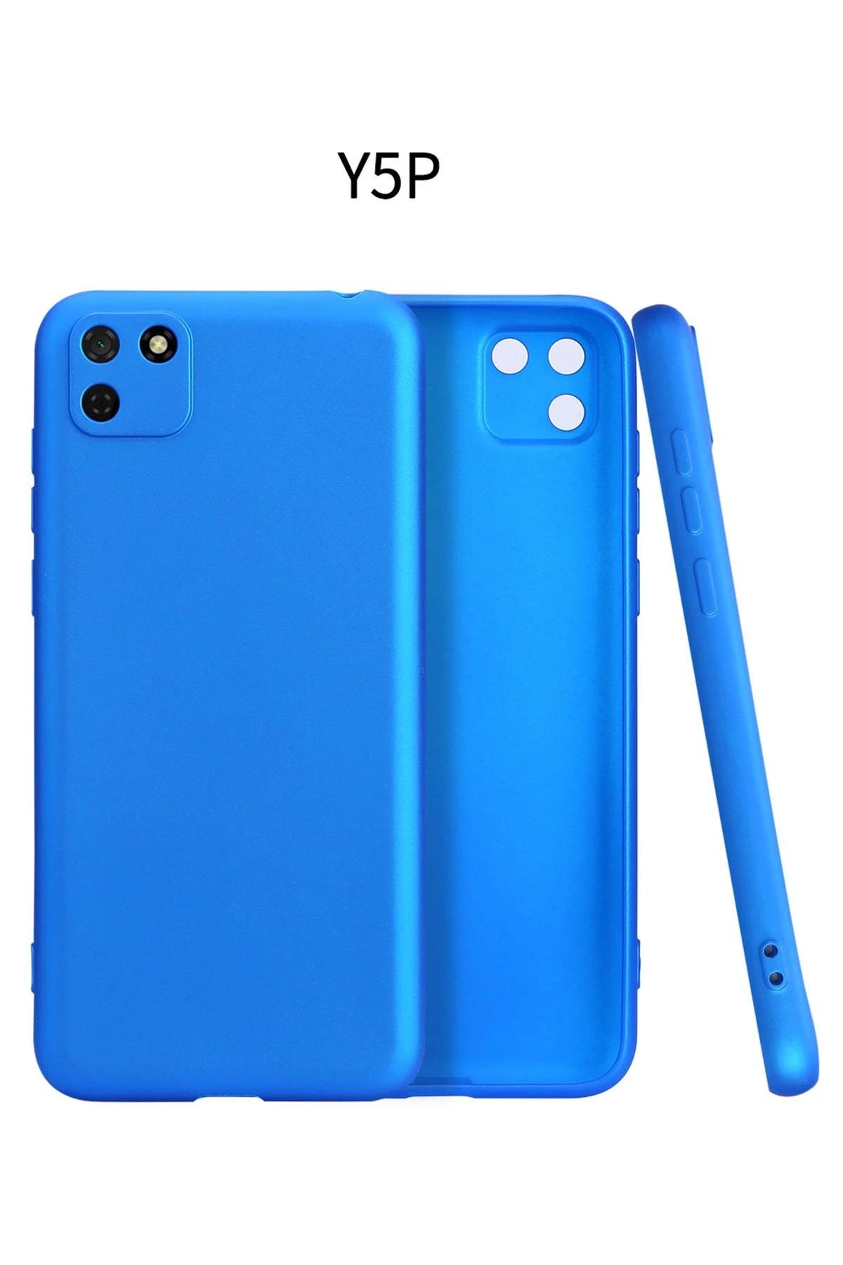 NewFace Huawei Y5P Kılıf First Silikon - Mavi GLSTD