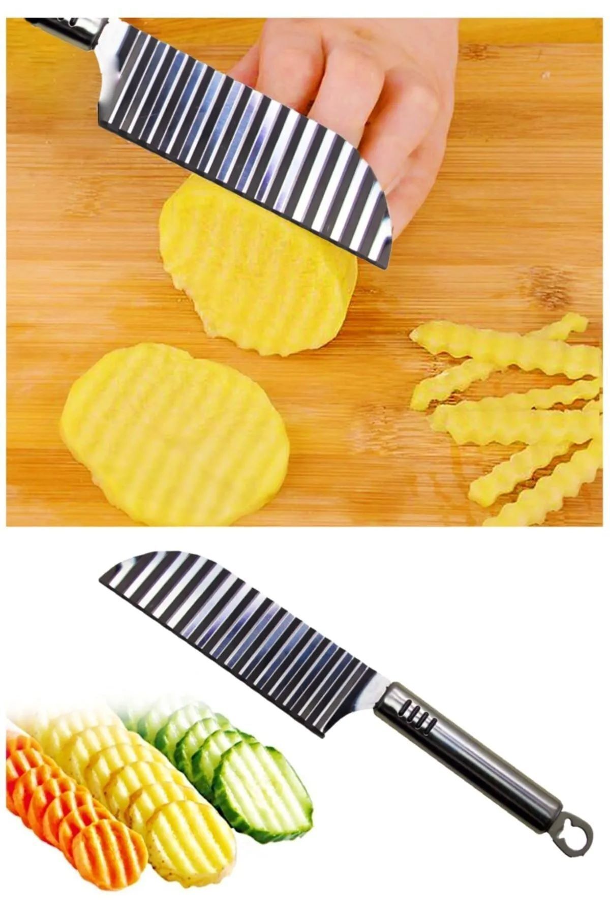 Parland Şekilli Lüx Patates Bıçağı Paslanmaz Çelik
