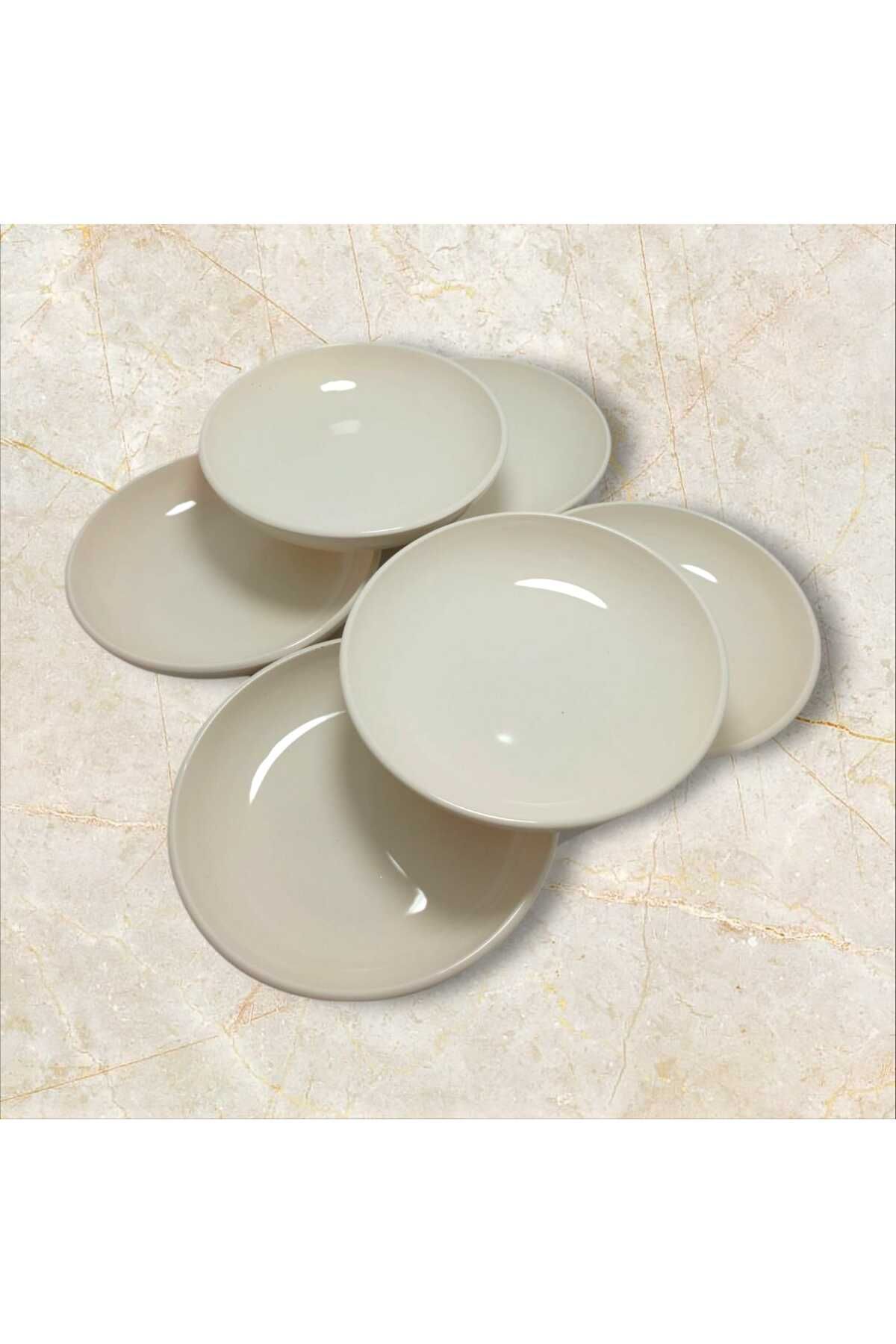 Kızıltüy Shop Sade ve Şık 6'Lı Yemek Servis Tabağı