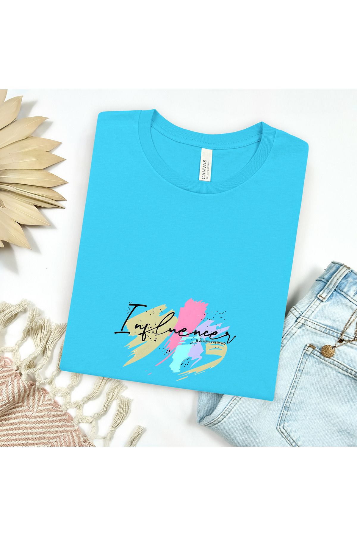 GHAND Influencer is always on trend Baskılı Unısex Normal Kalıp T-Shirt