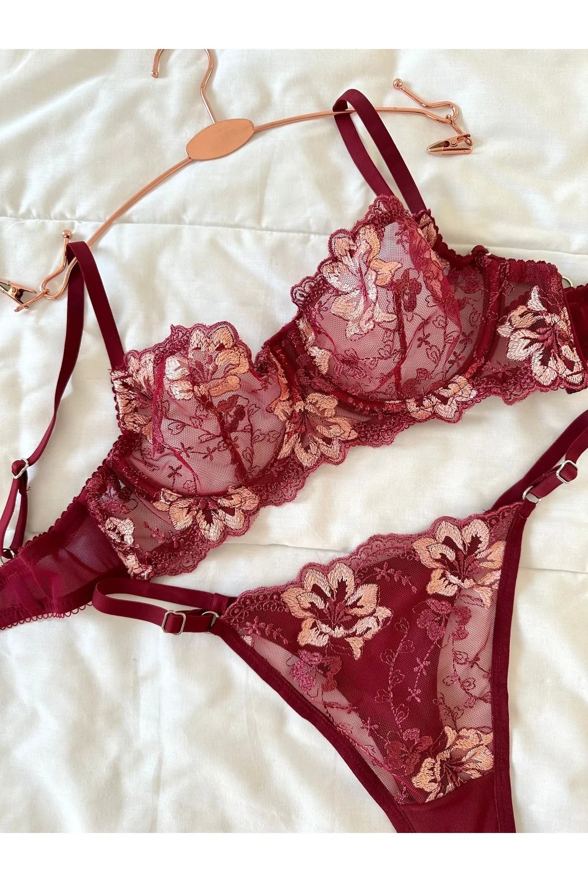 Entrendburada Hestia Bordo Balenli Bralet Takım - 10607