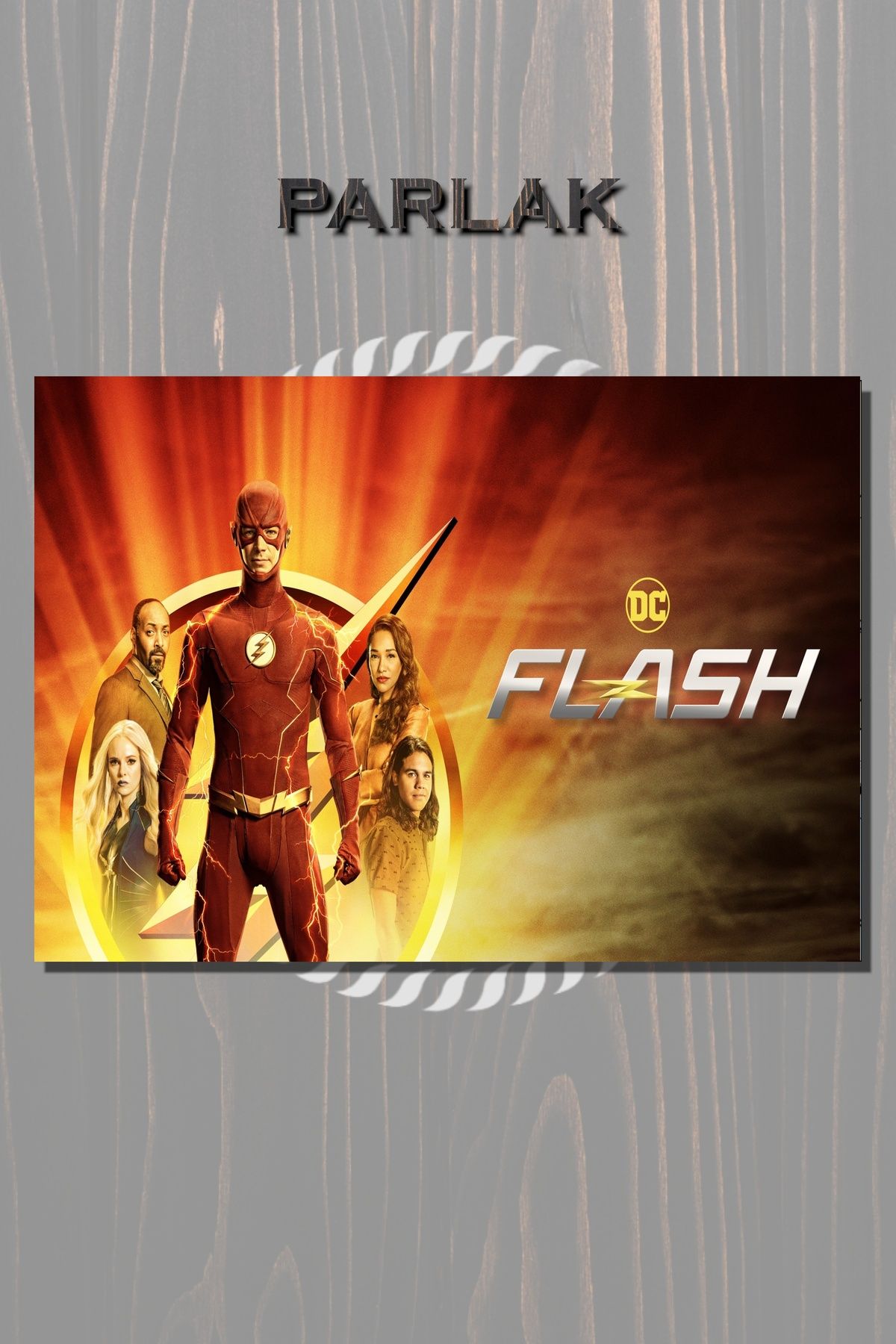 CALLWOOD The Flash Çerçevesiz Dizi Tablo,Poster - Duvar Kağıdı Yüksek Kaliteli Baskı