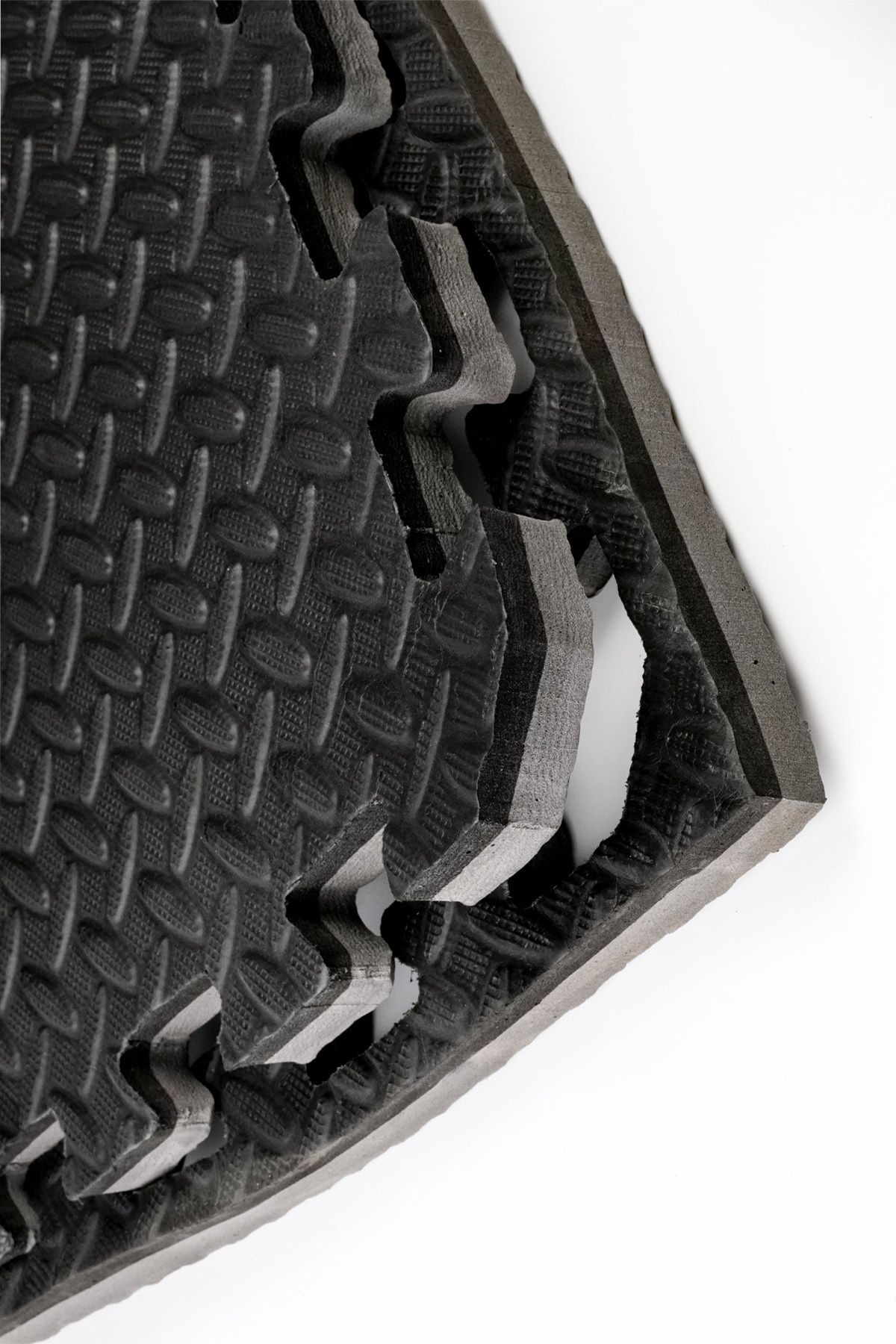 CARPAZAR A Kalite Çift Yönlü Gri Siyah 26mm 100x100 Tatami Zemin Minderi Oyun Spor Halısı Matı