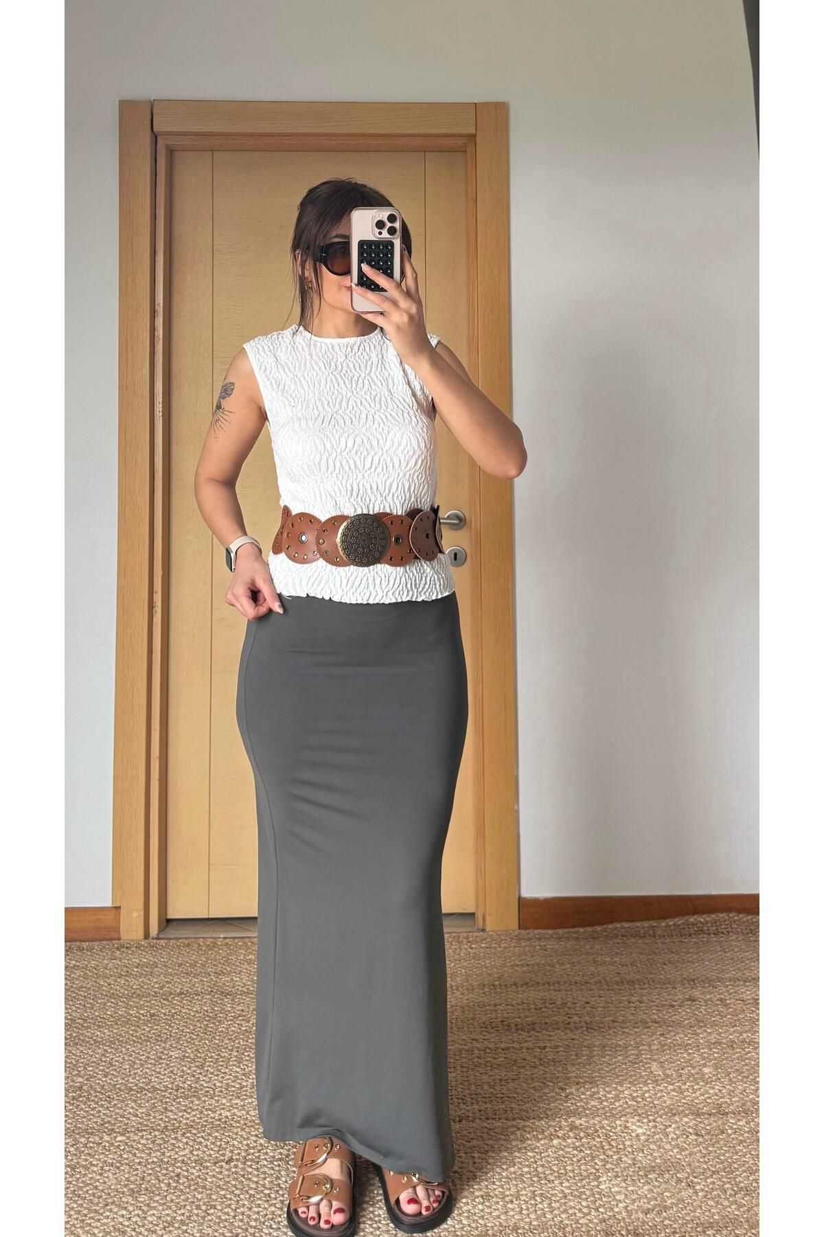 Daves Regular Fit Bisiklet Yaka Bürümcük -Bluz