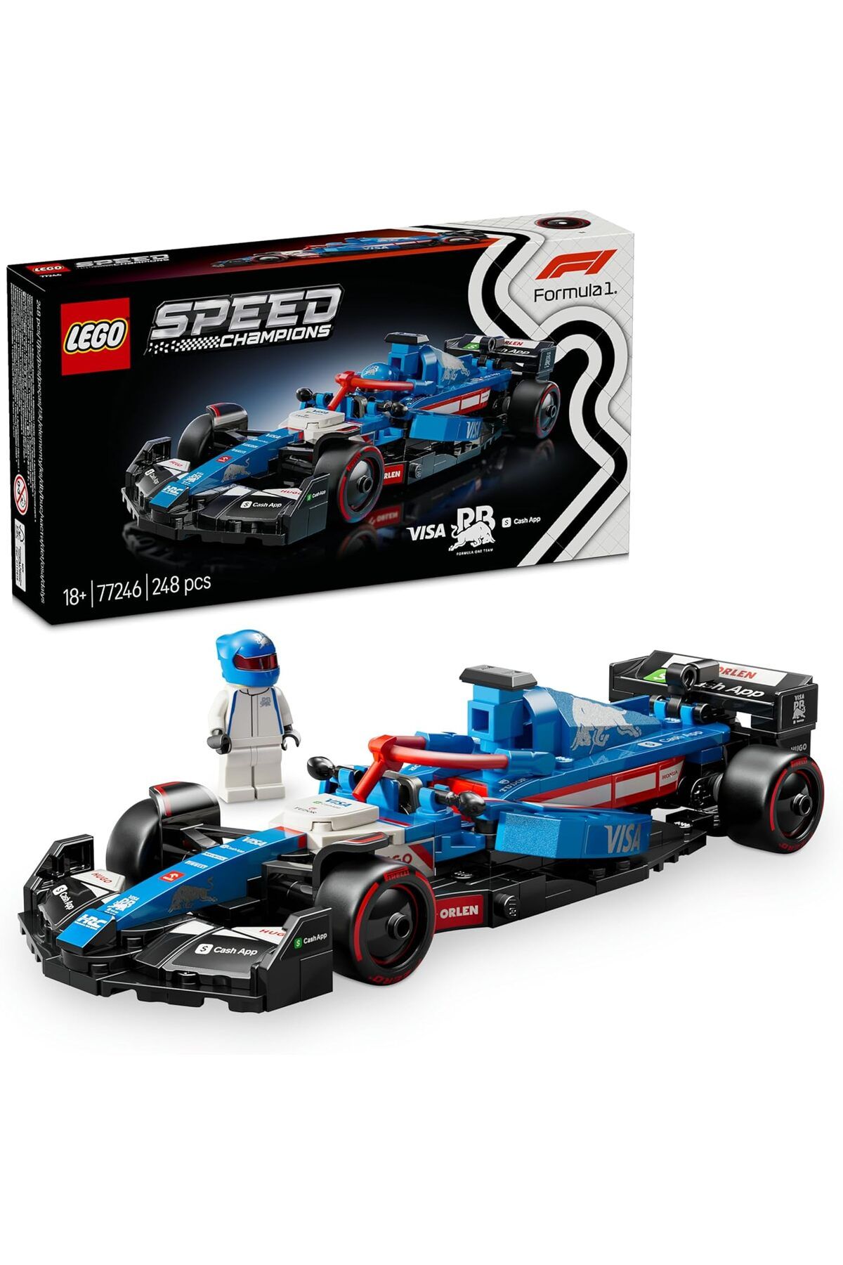 STOREMAX lvnmblya Speed Champions Visa Cash App RB VCARB 01 F1 Yarış Arabası 77246 – 10 Yaş ve Üzeri K