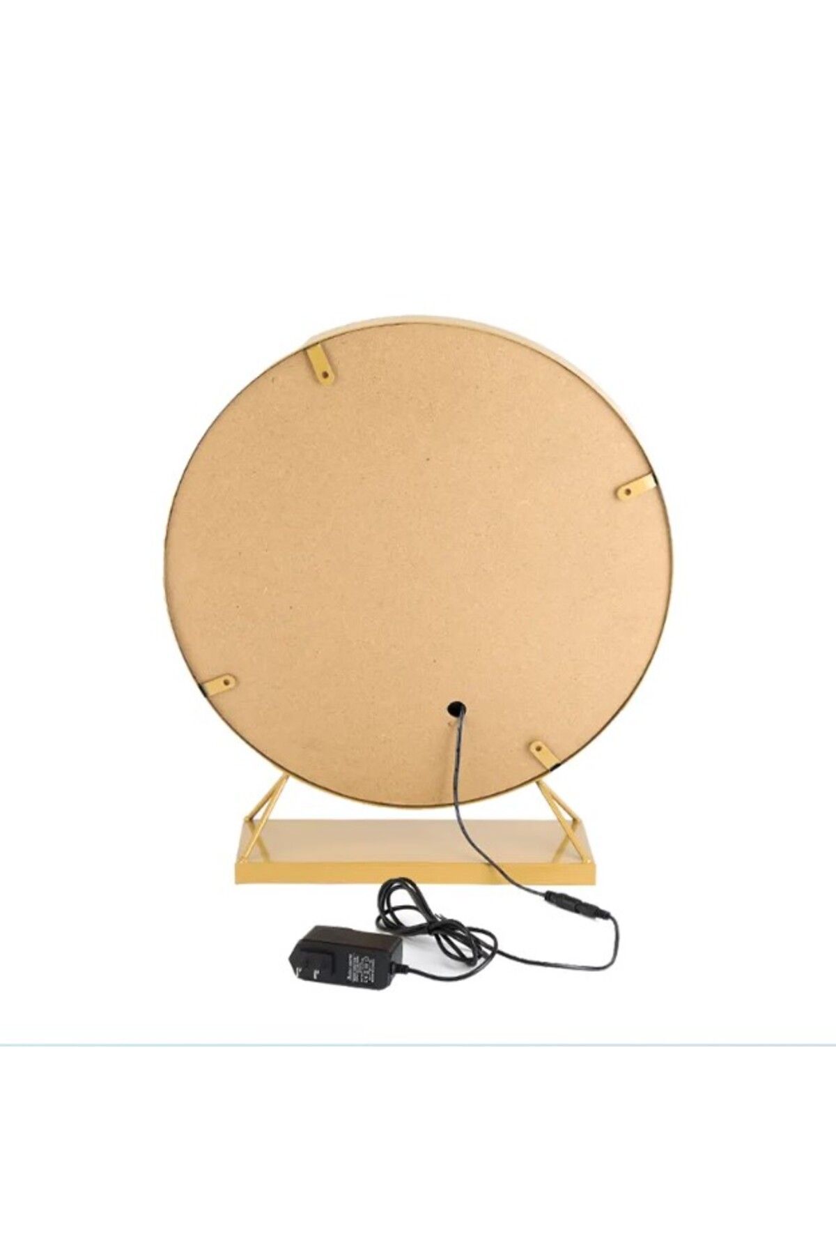 OEM-Makeup mirror with stand, Mindblower, Golden Glam LED, round, gold, 50x70 cm 4