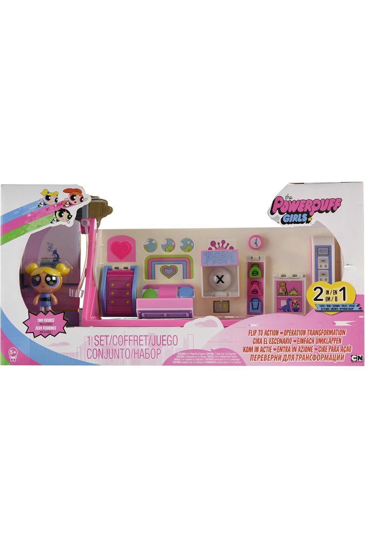 STOREMAX htpshopmx Powerpuff Girls 6028023 Flip to Action Puppe Spielset str http 1092444