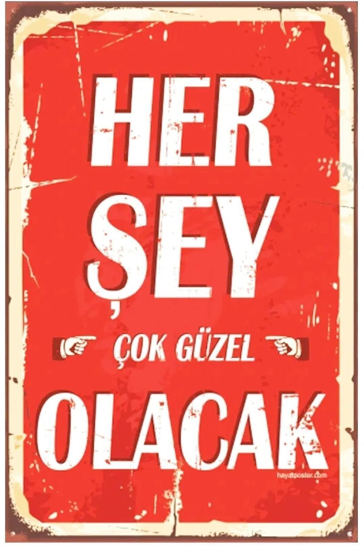 KDROĞLU KDROGLU Kuşe Kağıt Duvar Posteri Her Şey Çok Güzel Olacak Retro Vintage Drtr0036 New Desing 11