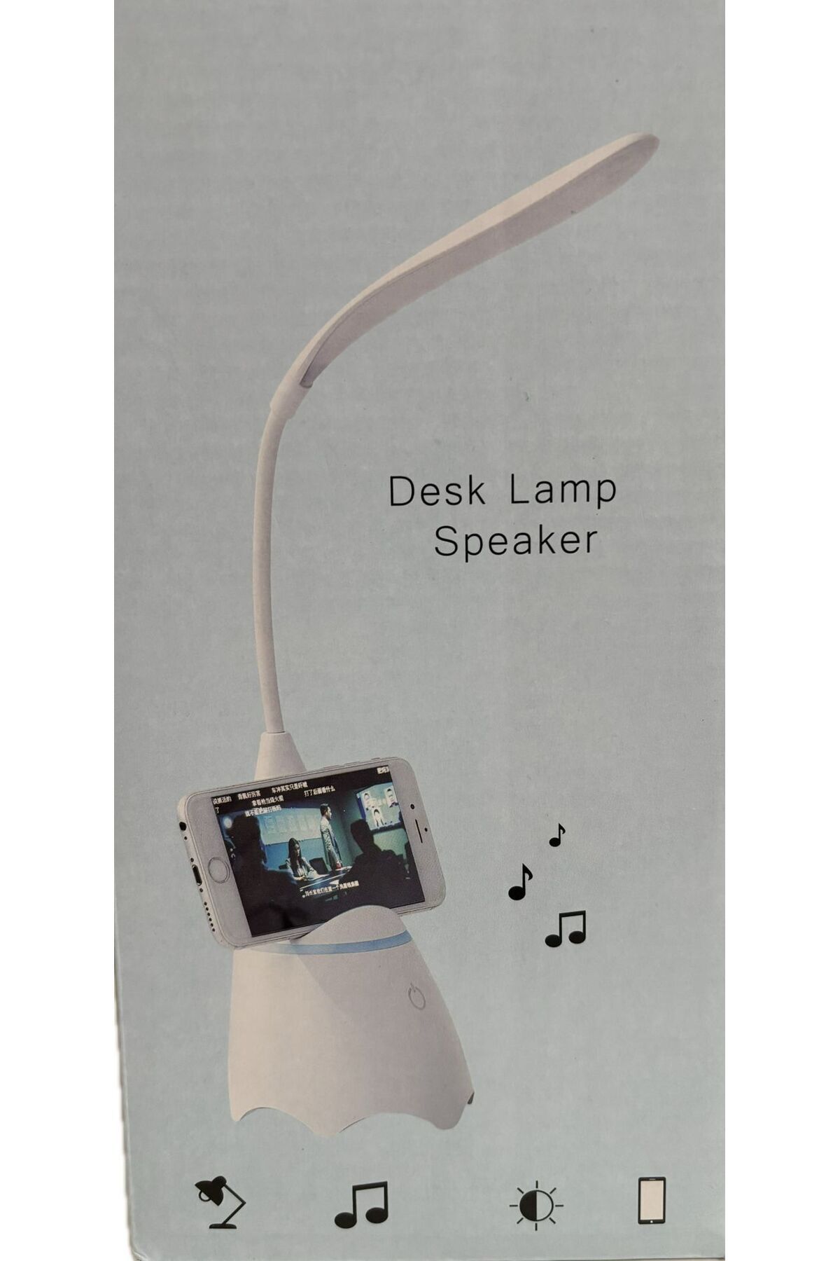 Sense USB Şarjlı Masa Lambası Telefon Tutucu Hoparlör