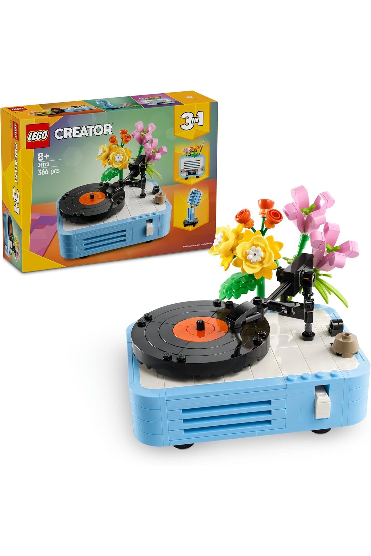 STOREMAX jvnnastore Creator 3’ü 1 Arada Çiçekli Pikap 31172-8 Yaş ve Üzeri Kız ve Erkek Çocuklar iç
