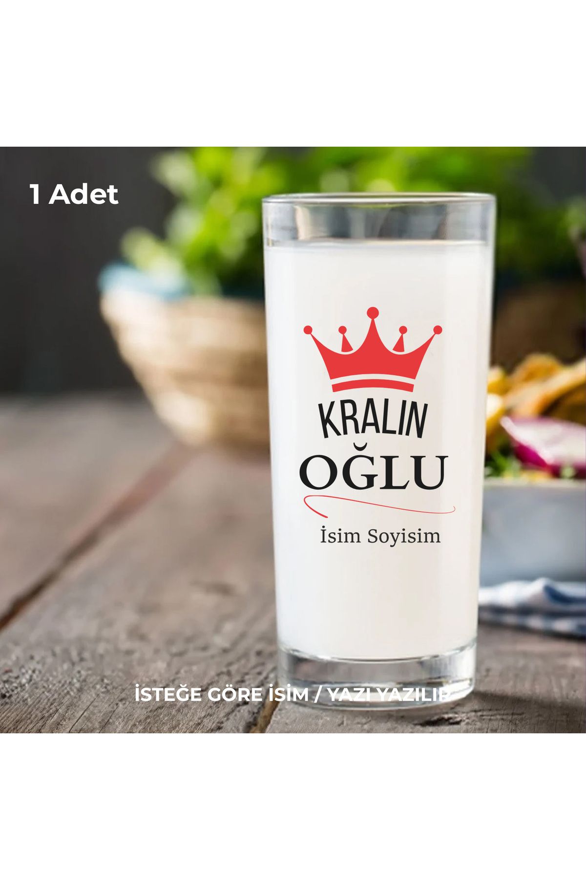 Ceymas Hediyelik İsme Özel Baskılı Kralın Oğlu Tasarımlı Kişiye Özel Bardağı