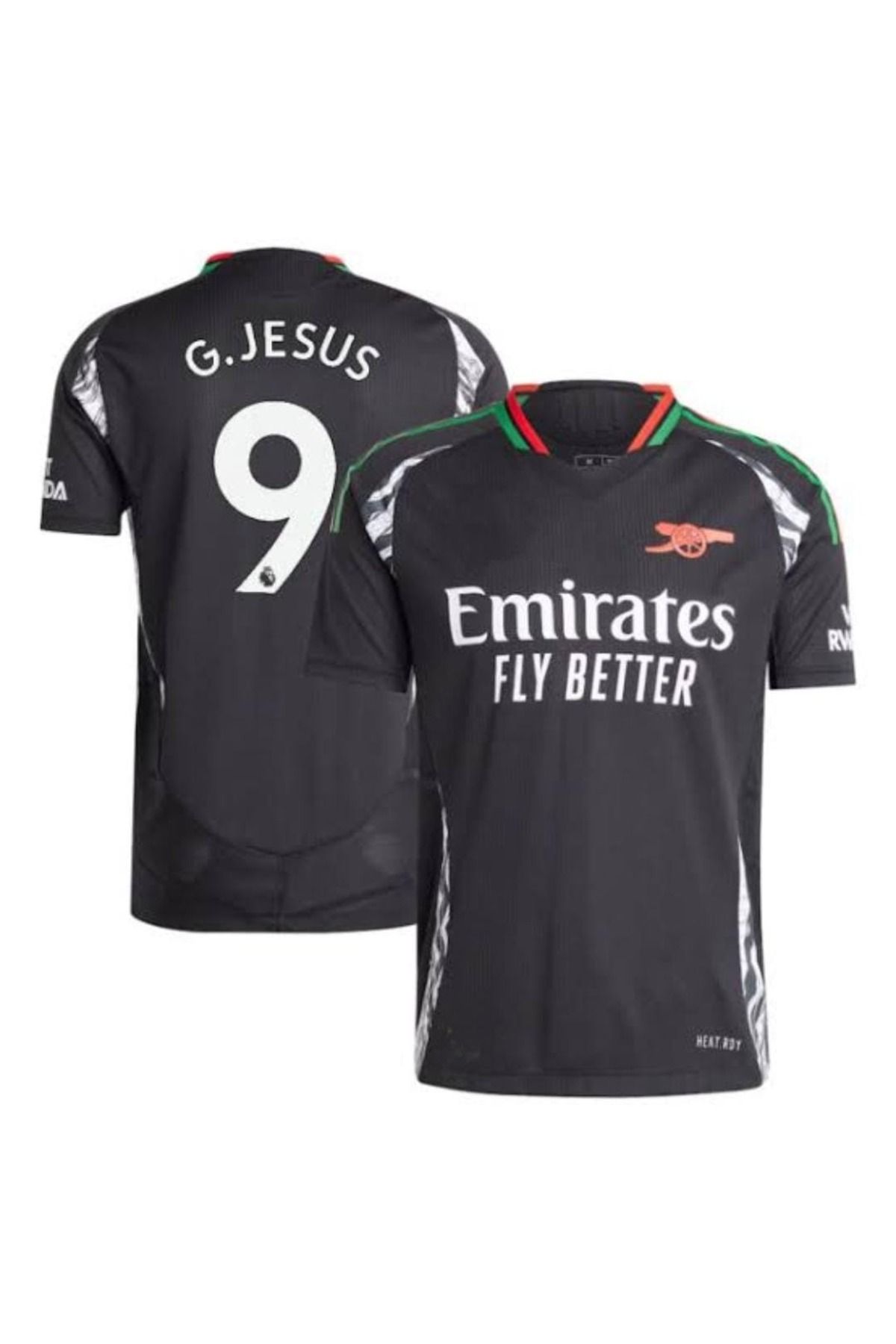 feriköy A.R.S.E.N.A.L. 2024-25 GABRİEL JESUS DEPLASMAN FORMASI (BLACK)