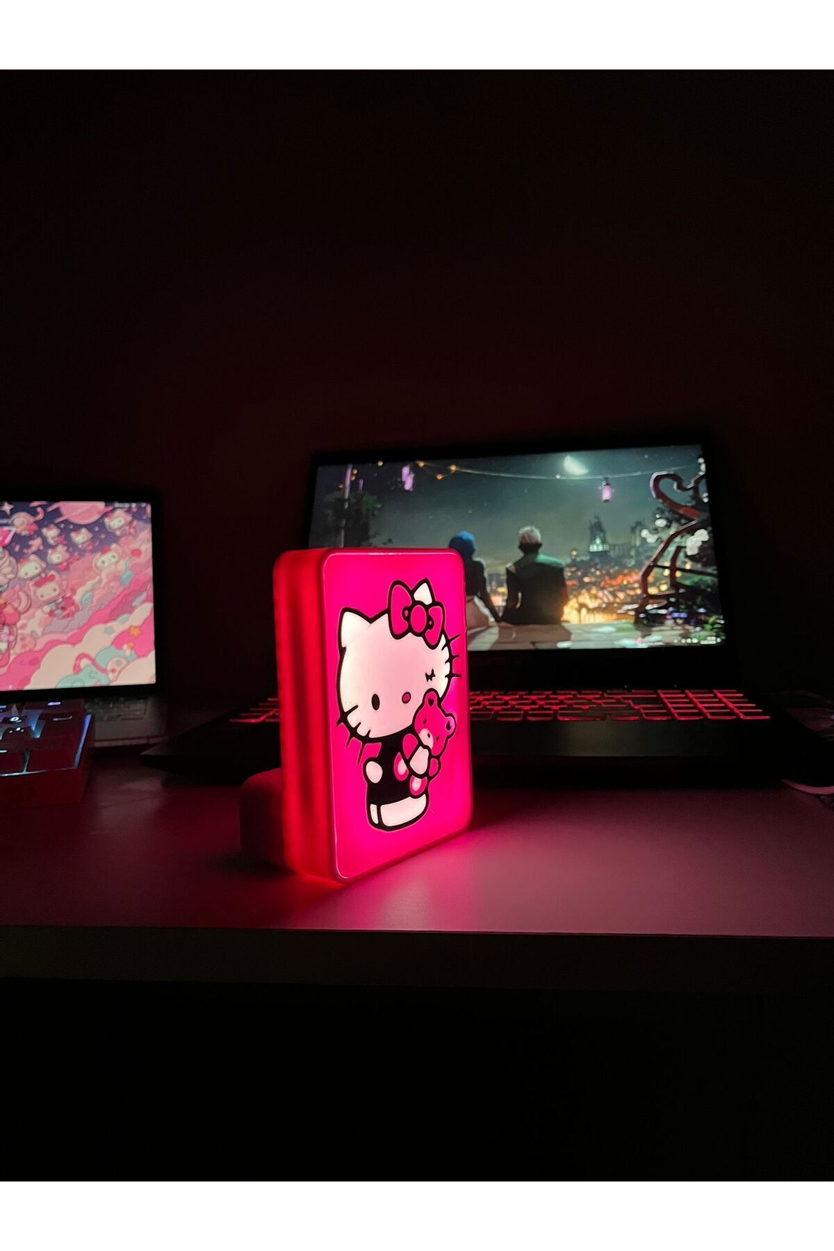 KFK Hello Kitty Dekor Masa ve Gece Lambası