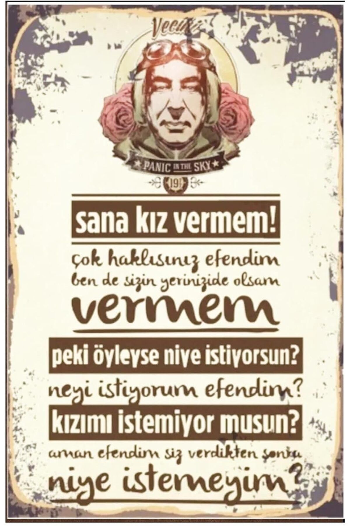 KDROĞLU KDROGLU Şener Şen Replik Retro Vintage Drtr0100 Ahşap Mdf Tablo New Desing 1109836