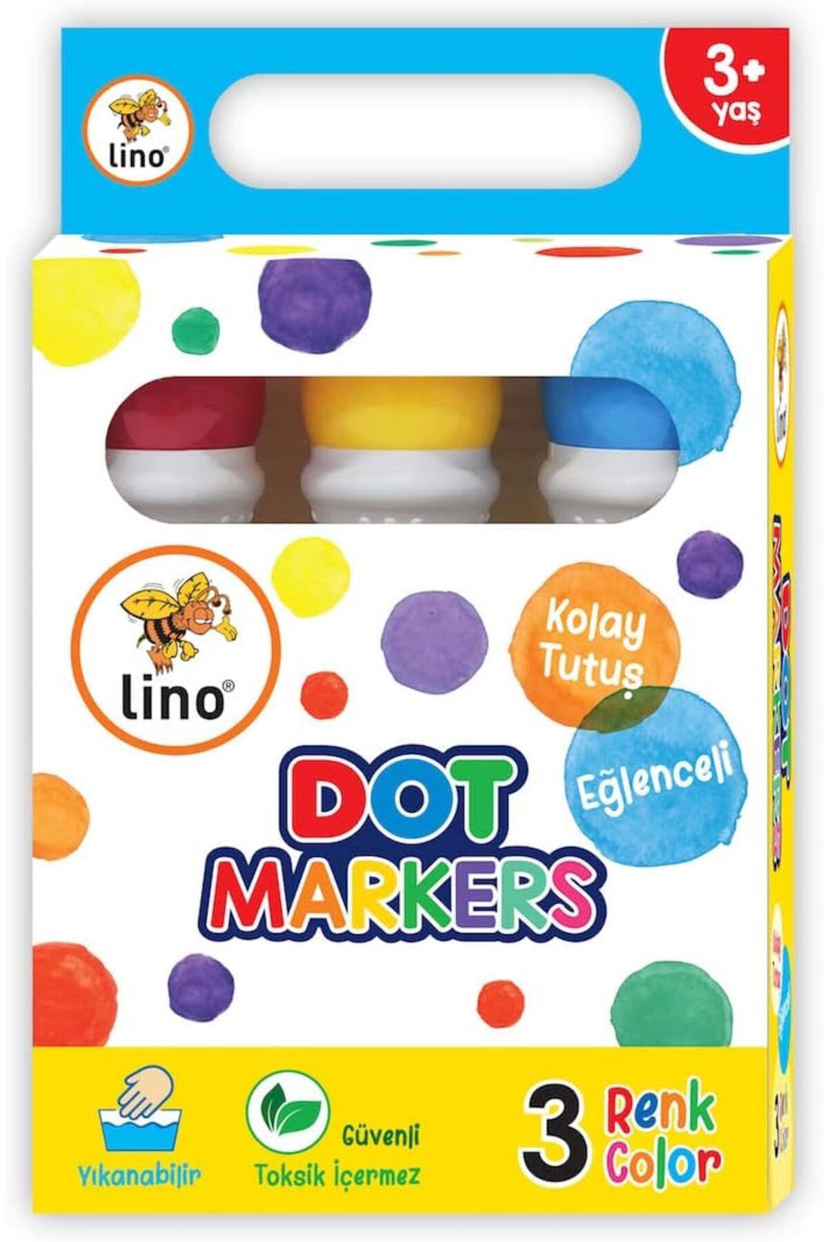 STOREMAX daliashops Dot Markers 3' lü Yıkanabilir Boya Star Collection 542167