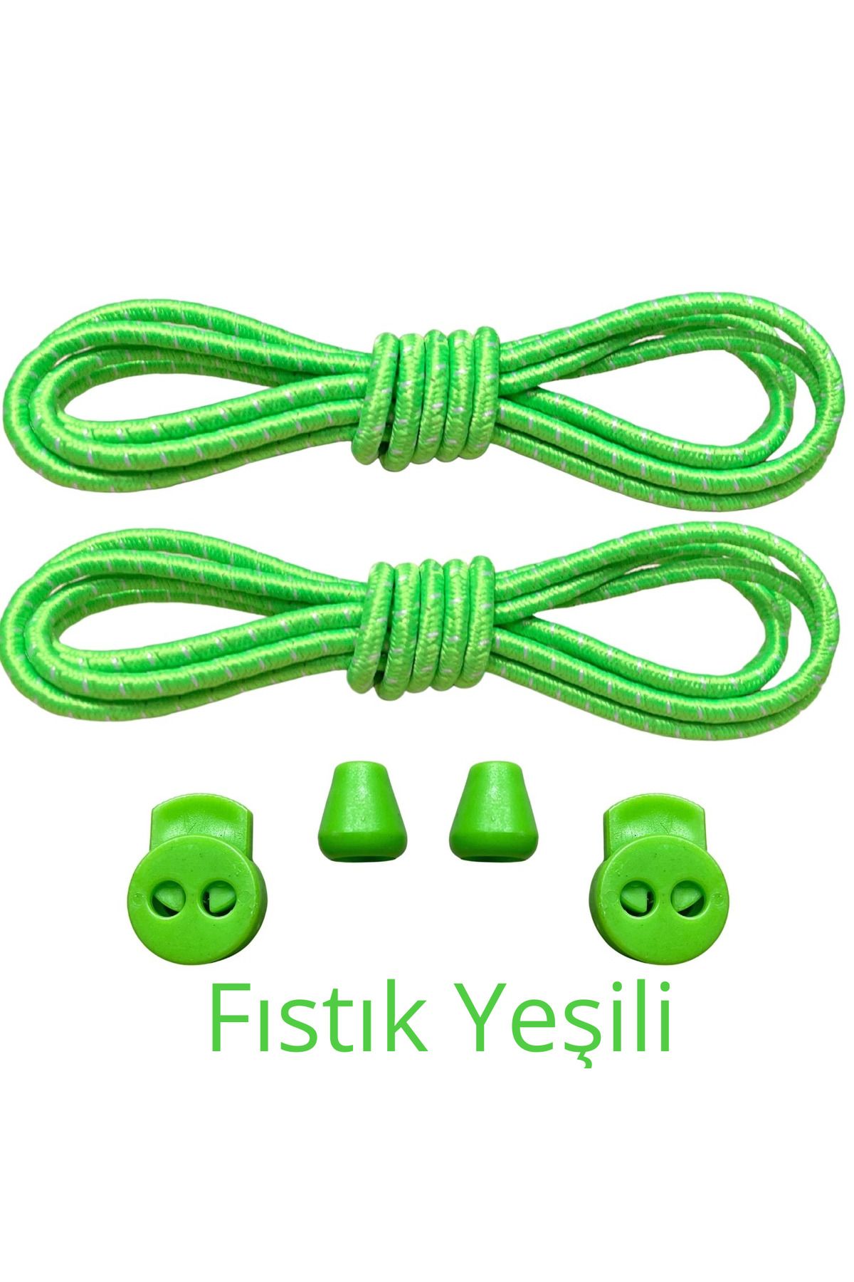 Mawrond Yuvarlak, Elastik, Kilitle Bırak, Yeni Nesil, Bağlamaya Gerek Olmayan Ayakkabı Bağcığı, 100 Cm