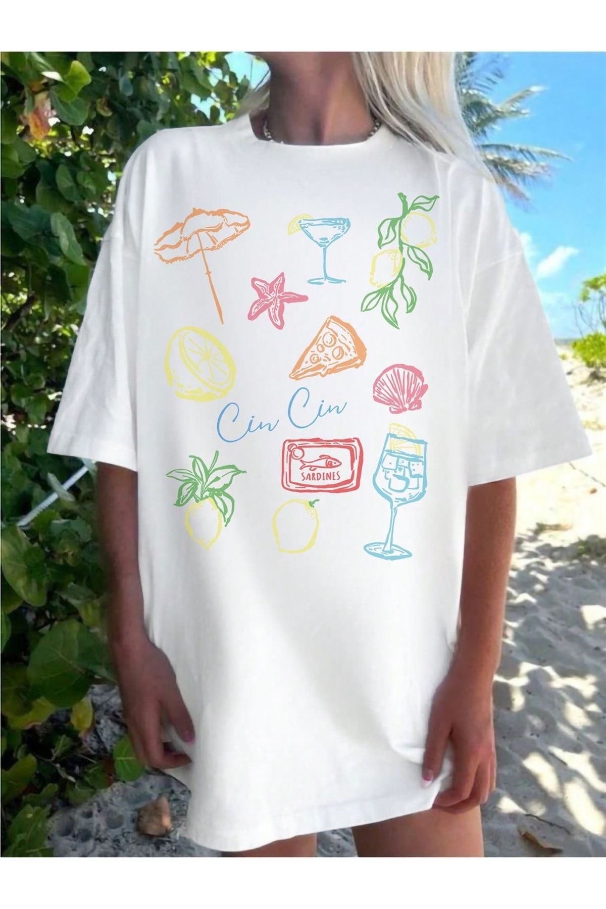 Jose Clothing Oversize Kesim Kısa Kollu Baskılı T-shirt
