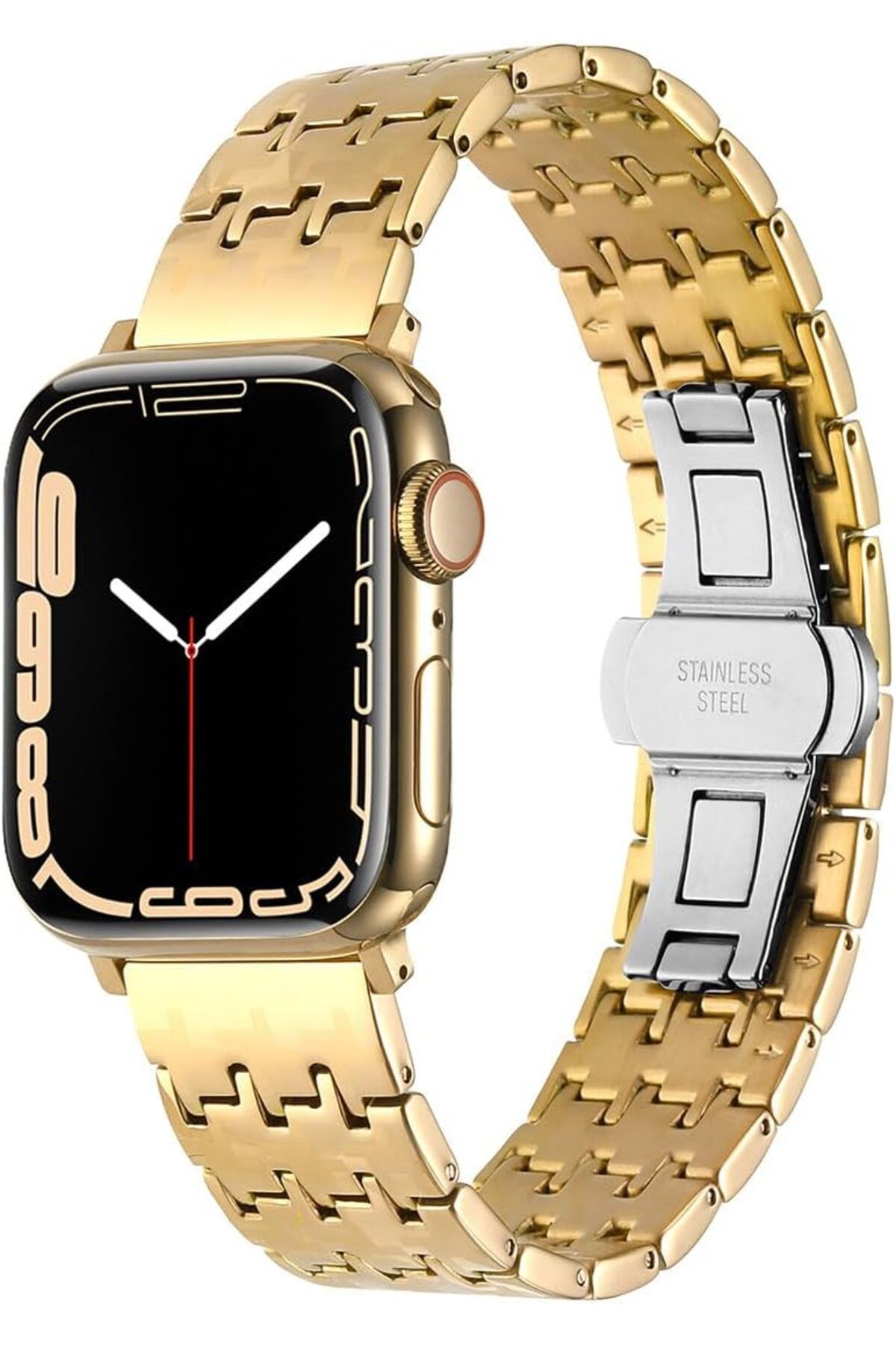 KDROĞLU KDROGLU İle Uyumlu Watch 38mm/40mm KRD-86 Metal Kordon Gold New Desing 1109836