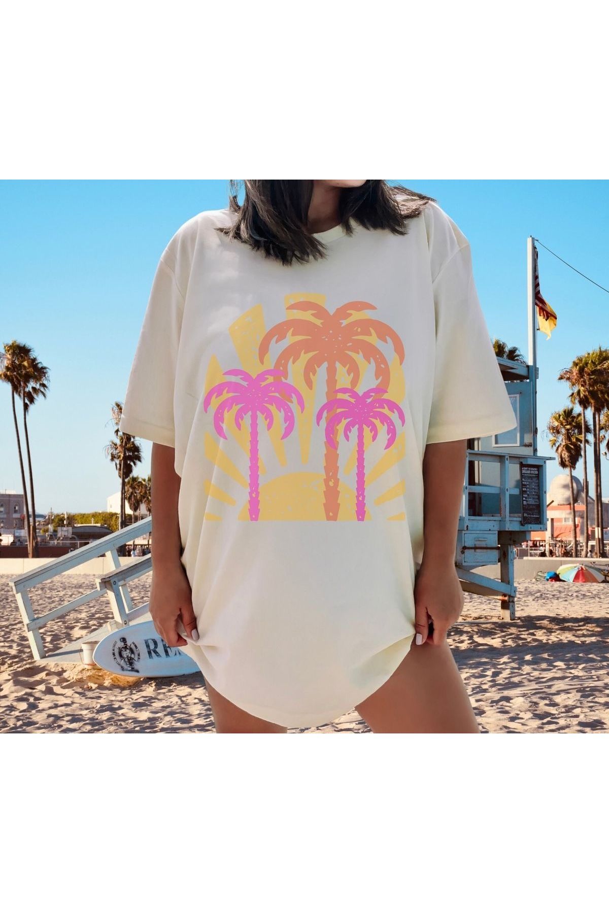 Jose Clothing Oversize Kesim Kısa Kollu Baskılı T-shirt