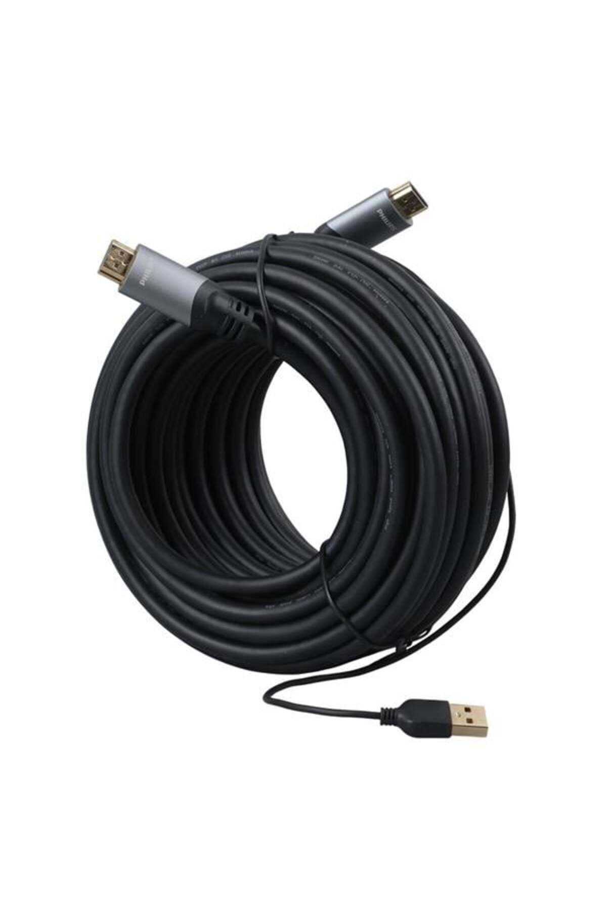 TBSProjects Swl6122B/93 4K 60 Hz 15 Metre Usb Güç Kablolu Hdmi Görüntü Kablosu