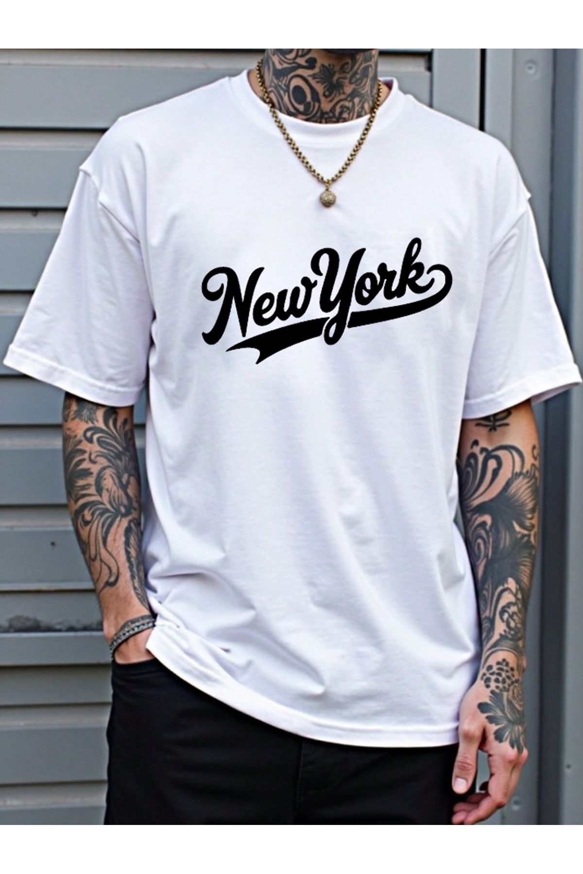 Jose Clothing Oversize Kesim Kısa Kollu Baskılı T-shirt